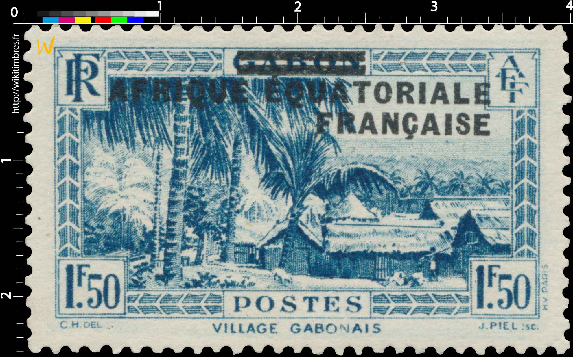Gabon village gabonais Afrique Équatoriale Française