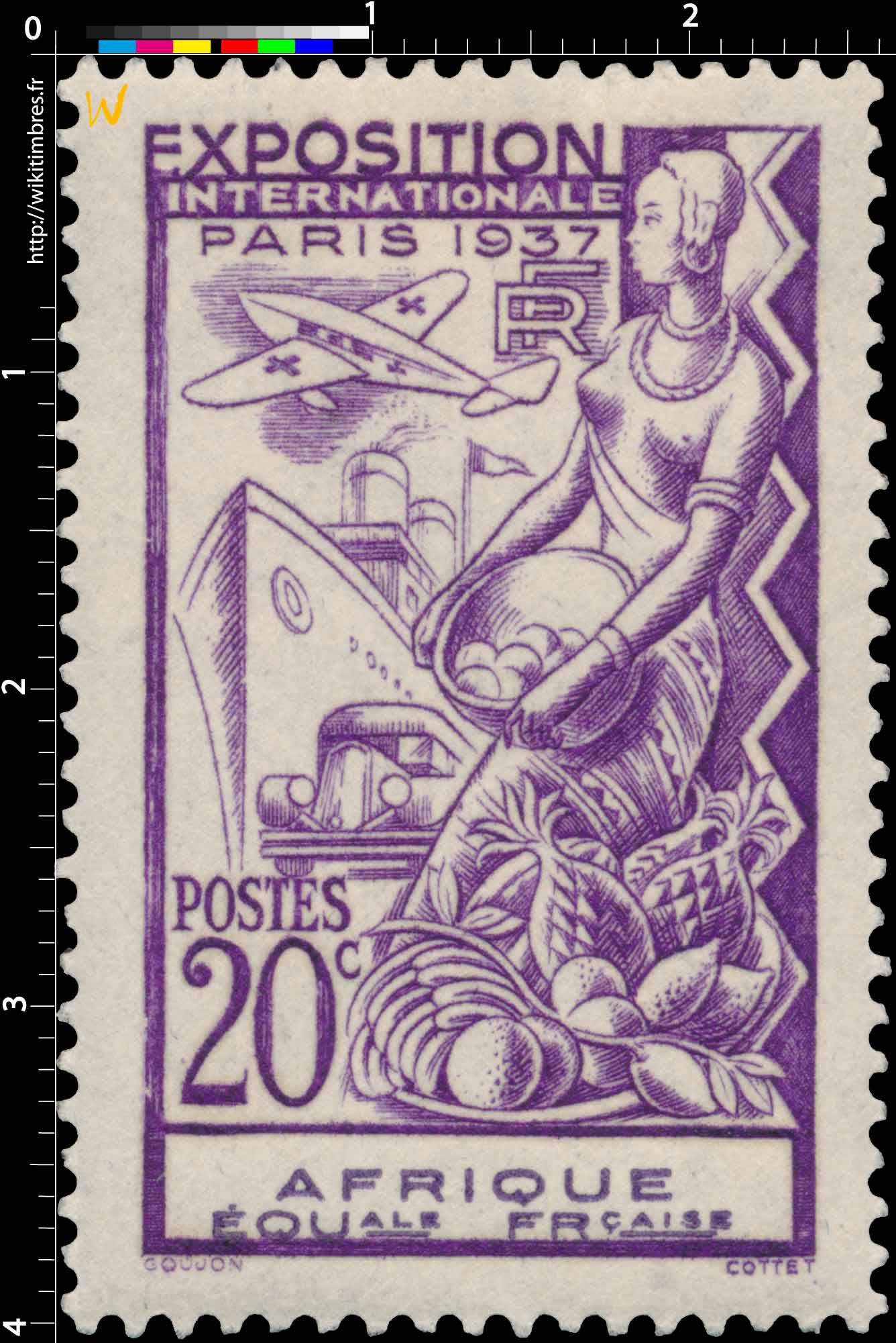 1937 Exposition internationale Paris AFRIQUE EQUale FRçaise