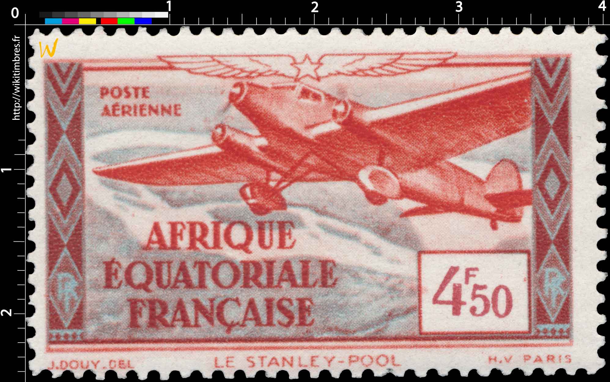 Poste aérienne Le Stanley-Pool Afrique Équatoriale Française