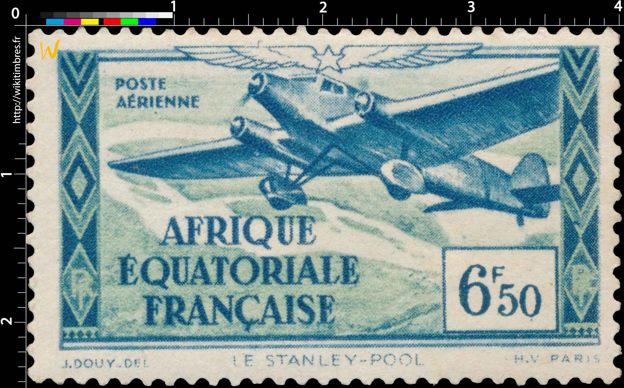 Poste aérienne Le Stanley-Pool Afrique Équatoriale Française