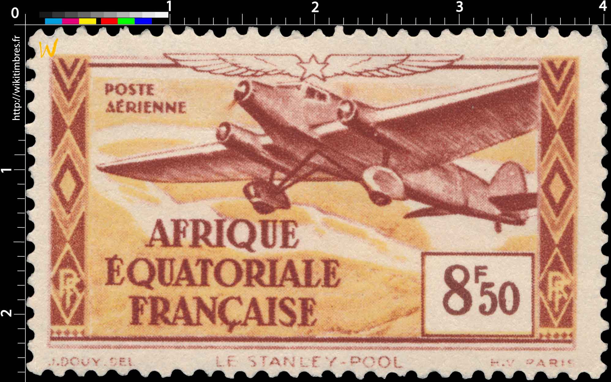 Poste aérienne Le Stanley-Pool Afrique Équatoriale Française