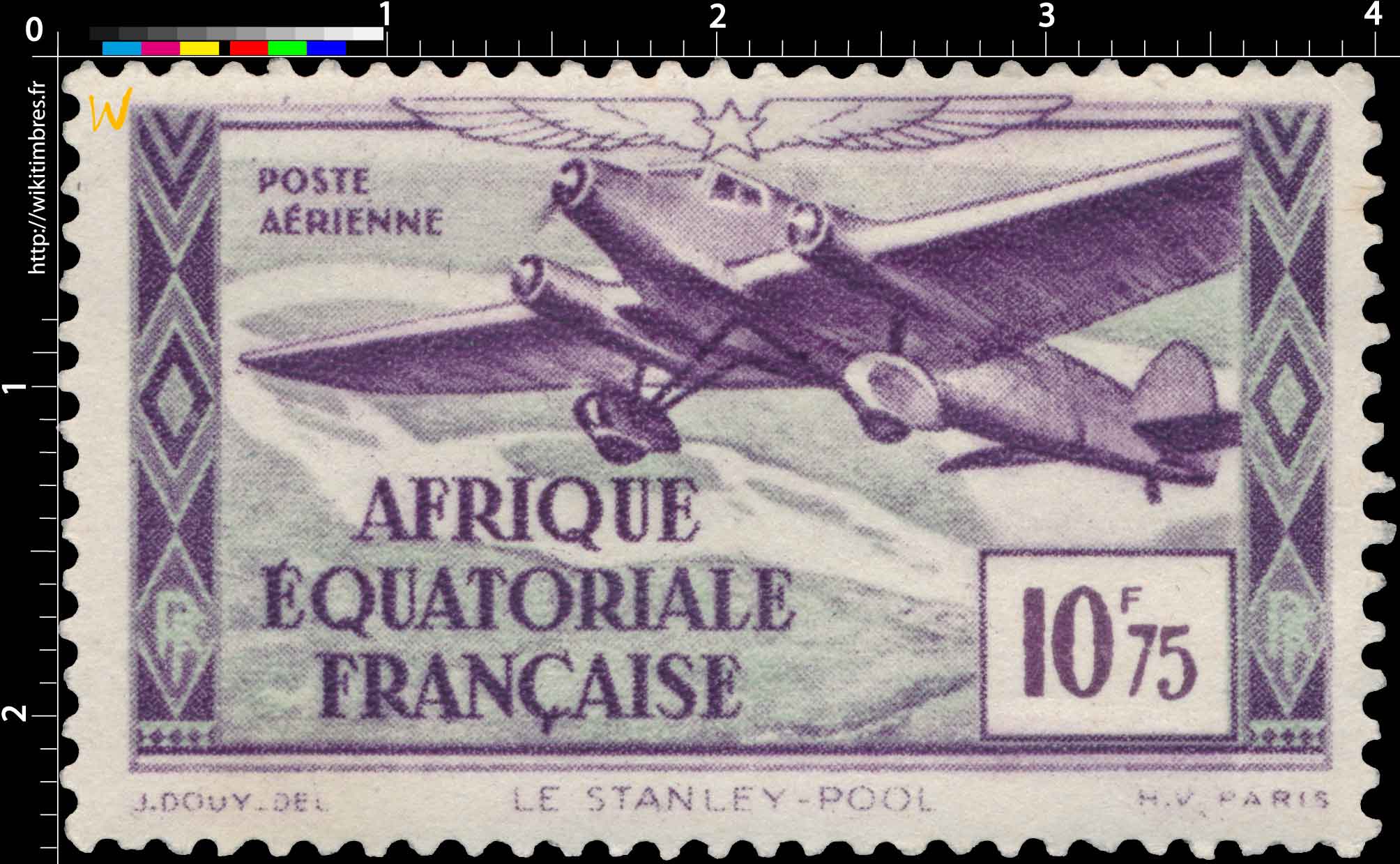 Poste aérienne Le Stanley-Pool Afrique Équatoriale Française