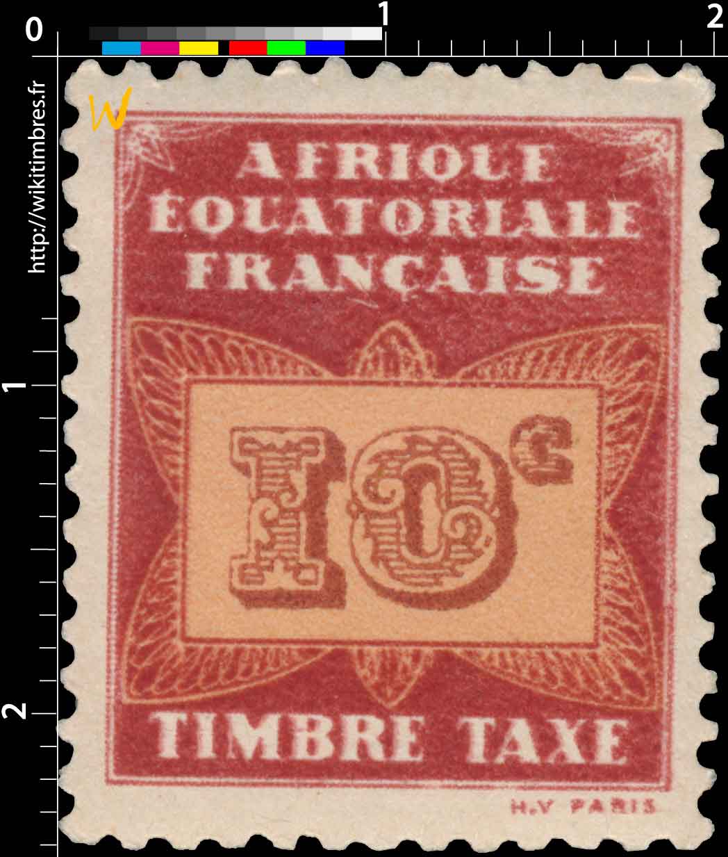 Timbre taxe Afrique Équatoriale Française