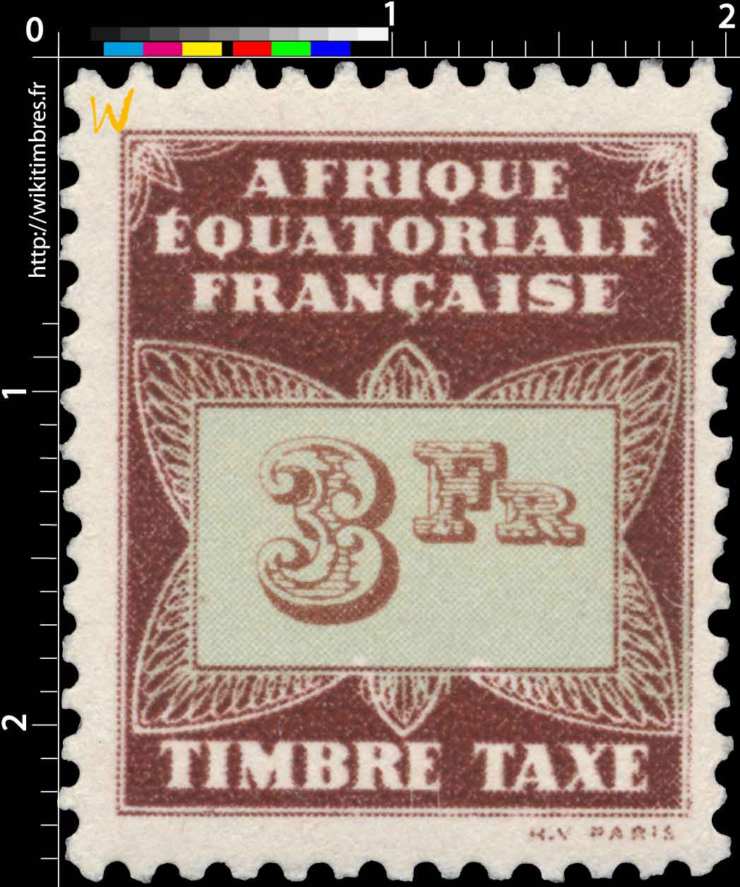 Timbre taxe Afrique Équatoriale Française