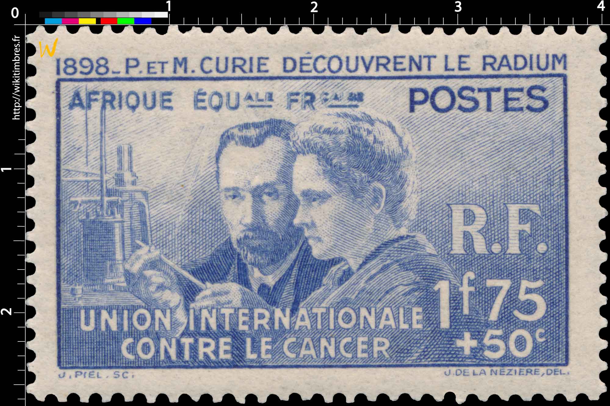 1898 P. et M. Curie découvrent le radium Union internationale contre le cancer