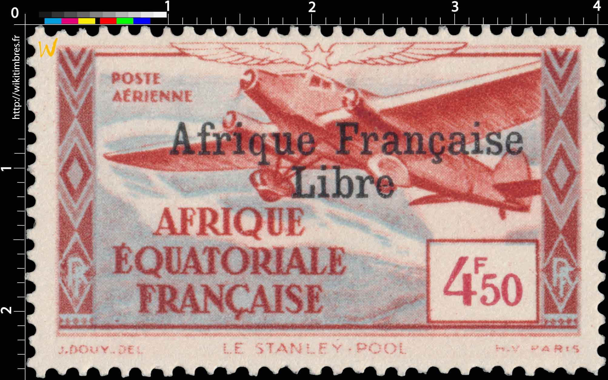 Le Stanley-Pool Afrique Équatoriale Française Poste aérienne 