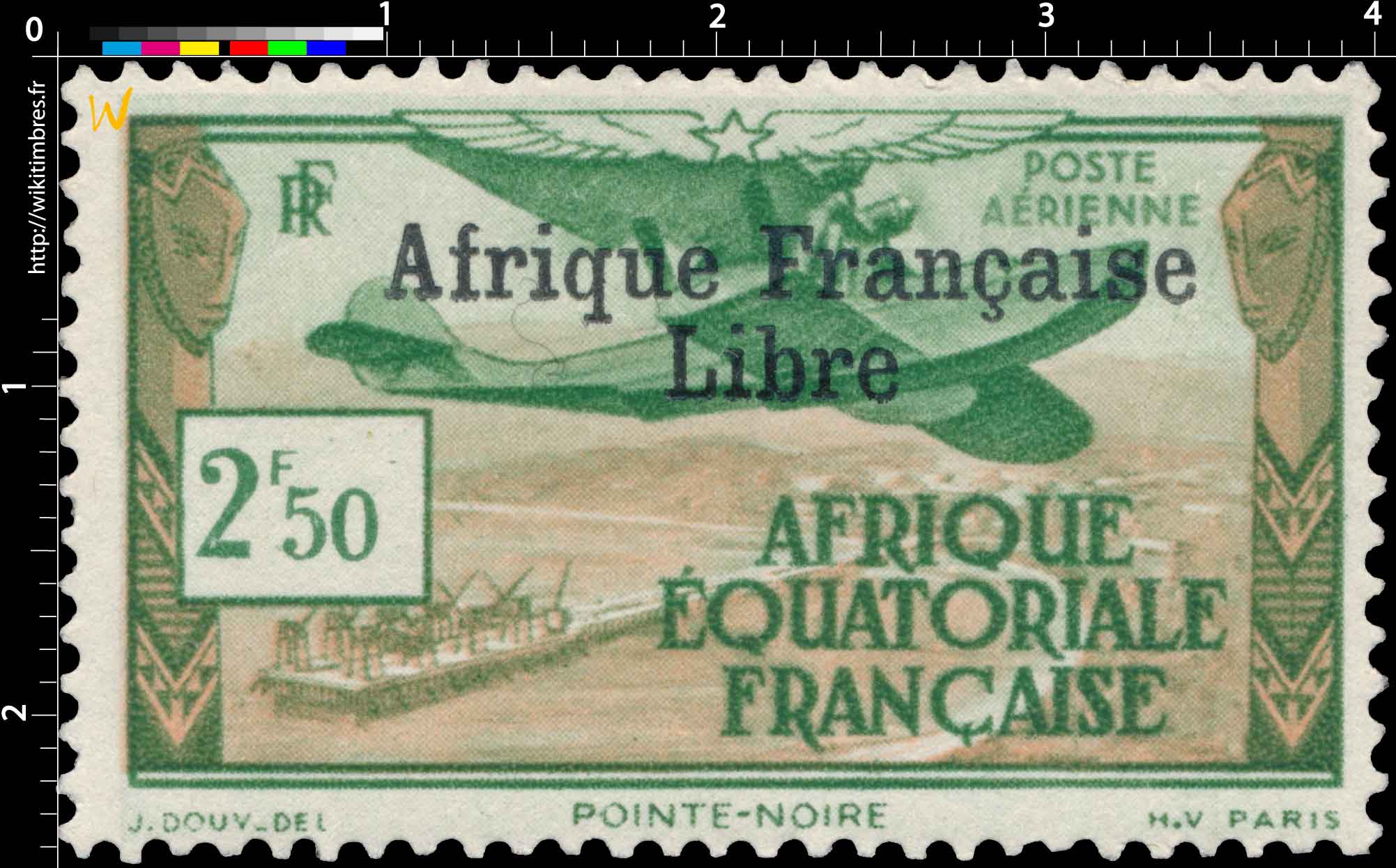 Pointe-Noire Afrique Équatoriale Française Poste aérienne 