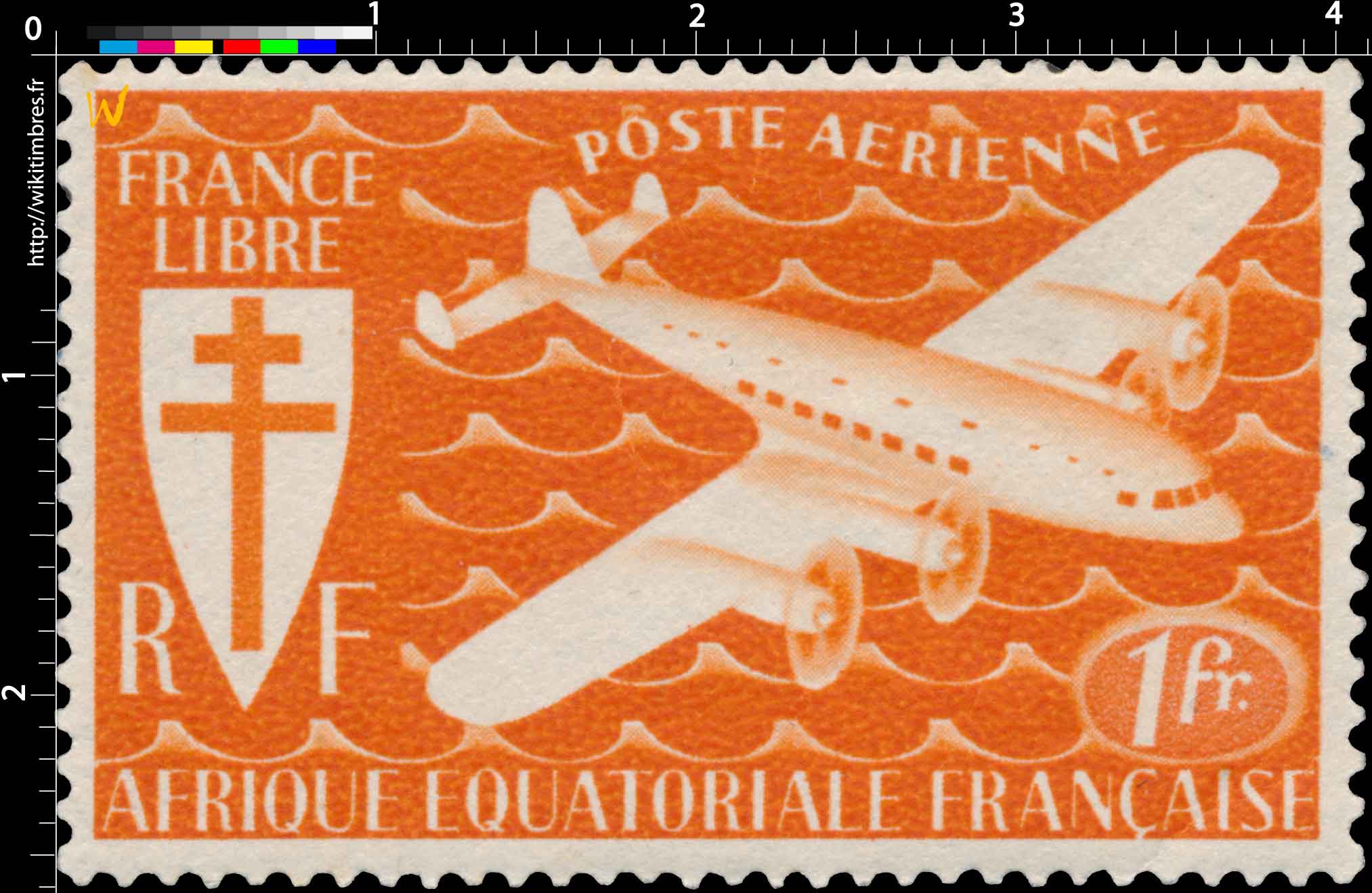 France libre Afrique Équatoriale Française poste aérienne