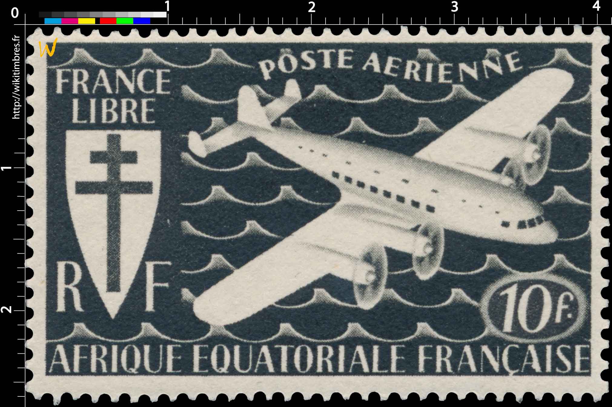 France libre Afrique Équatoriale Française poste aérienne
