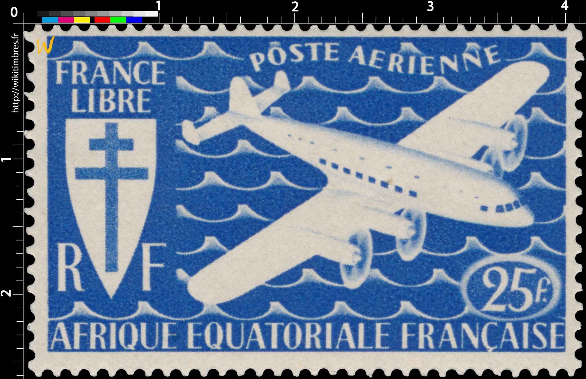 France libre Afrique Équatoriale Française poste aérienne