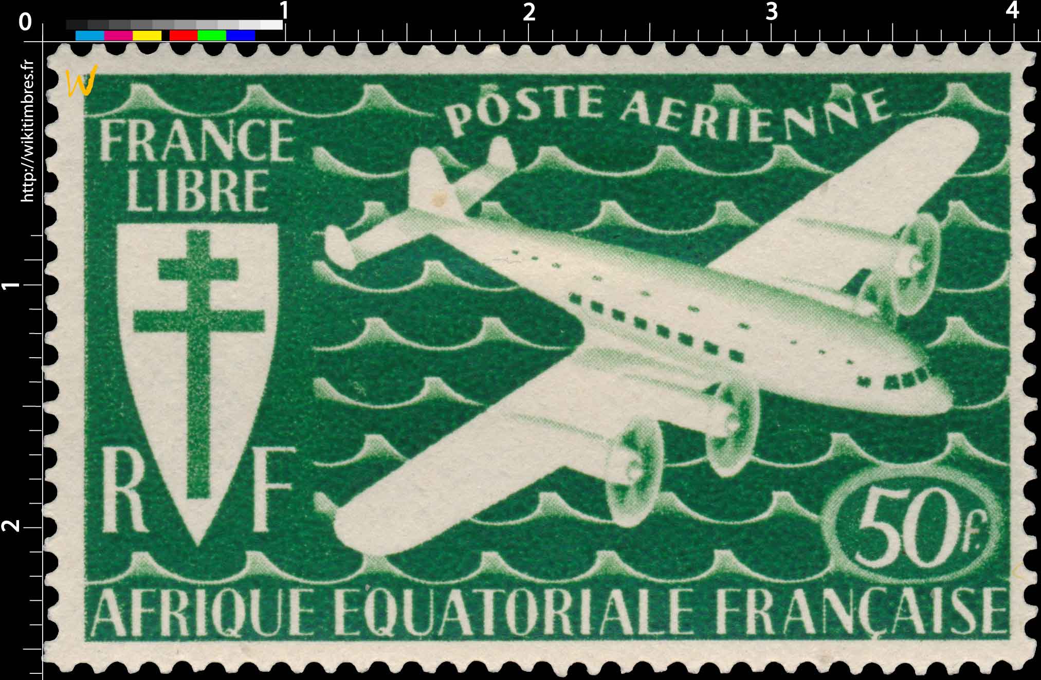 France libre Afrique Équatoriale Française poste aérienne