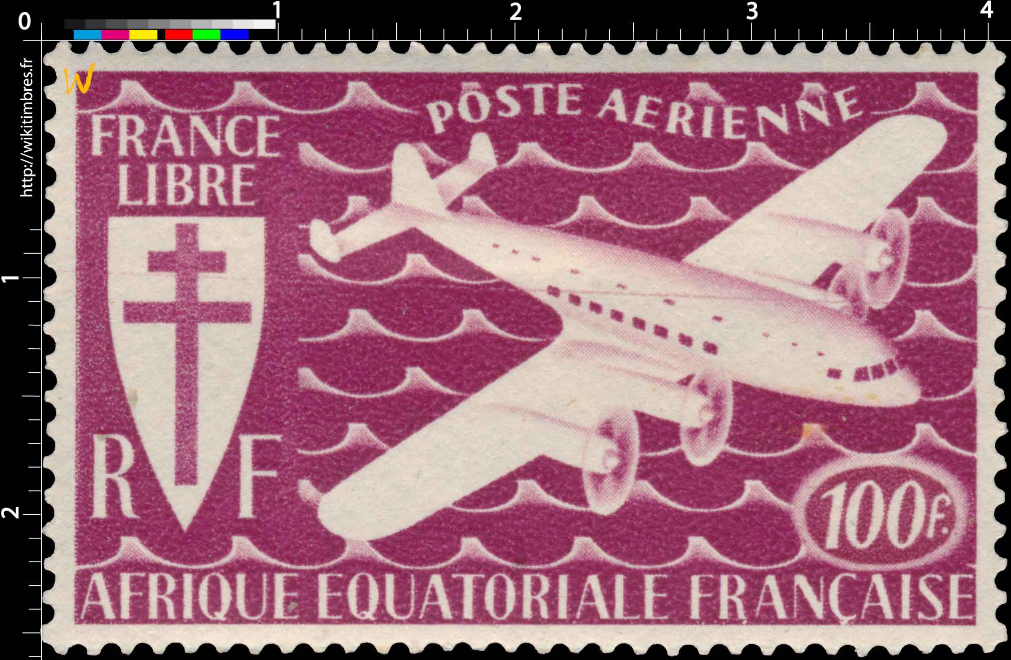 France libre Afrique Équatoriale Française poste aérienne