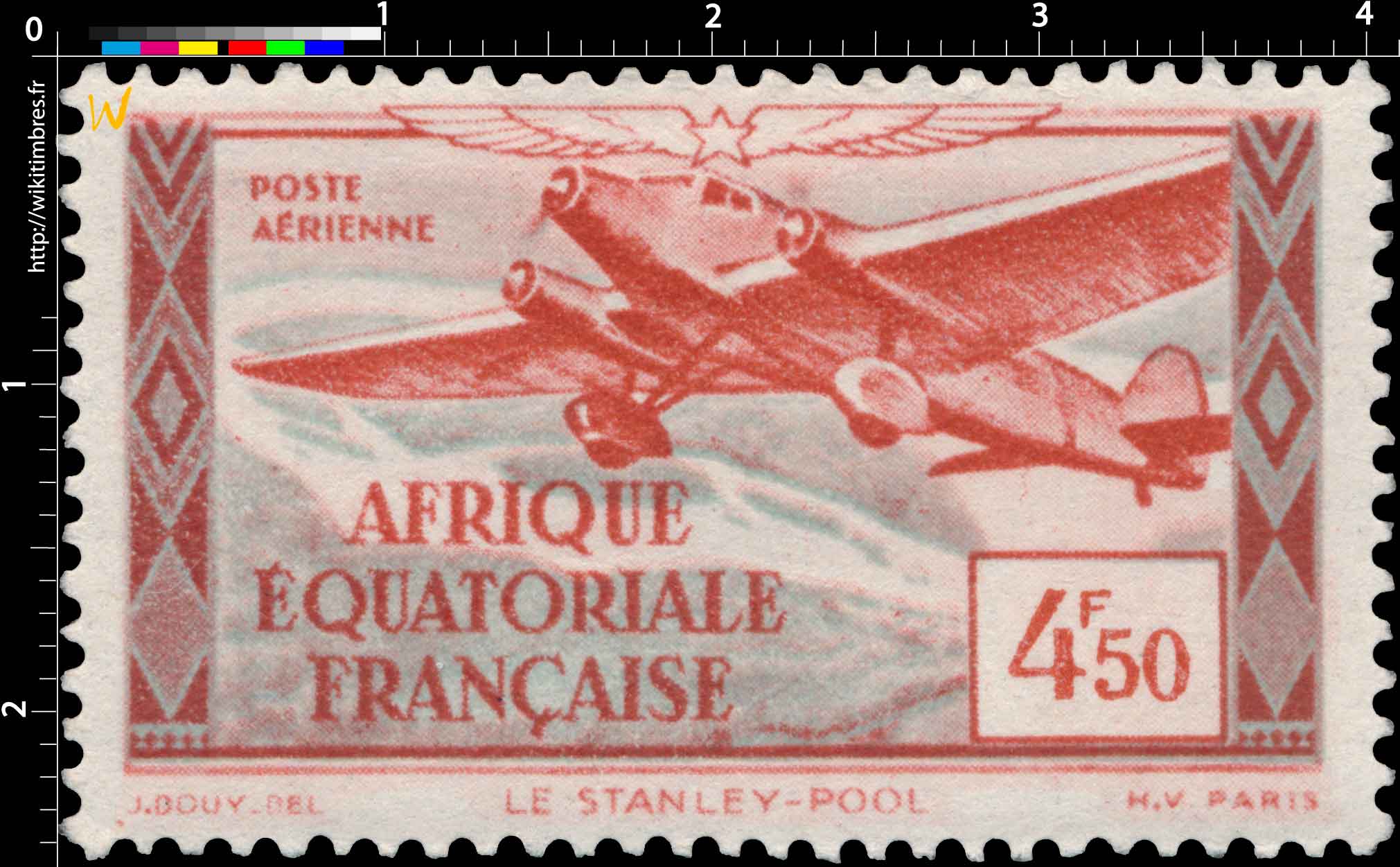 Le Stanley-Pool Afrique Équatoriale Française Poste aérienne 