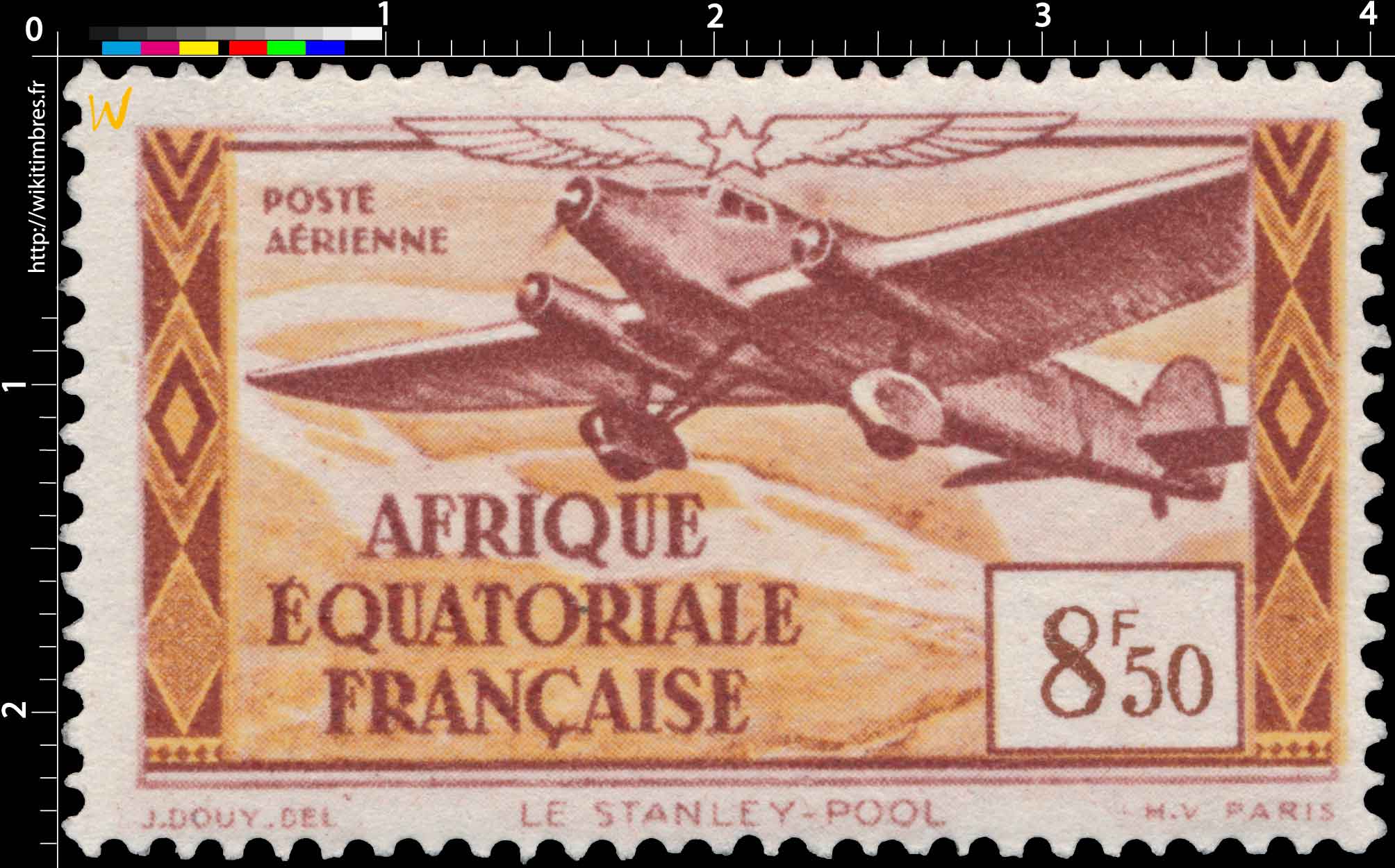Le Stanley-Pool Afrique Équatoriale Française poste aérienne 