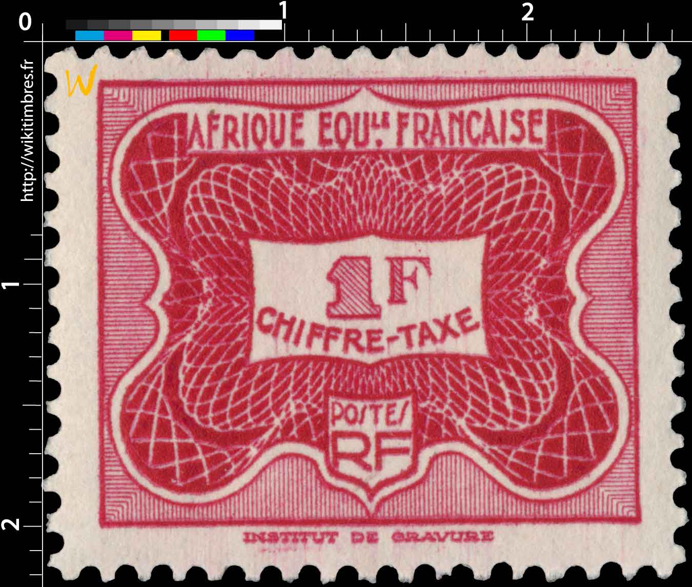 Chiffre taxe Afrique Équatoriale Française