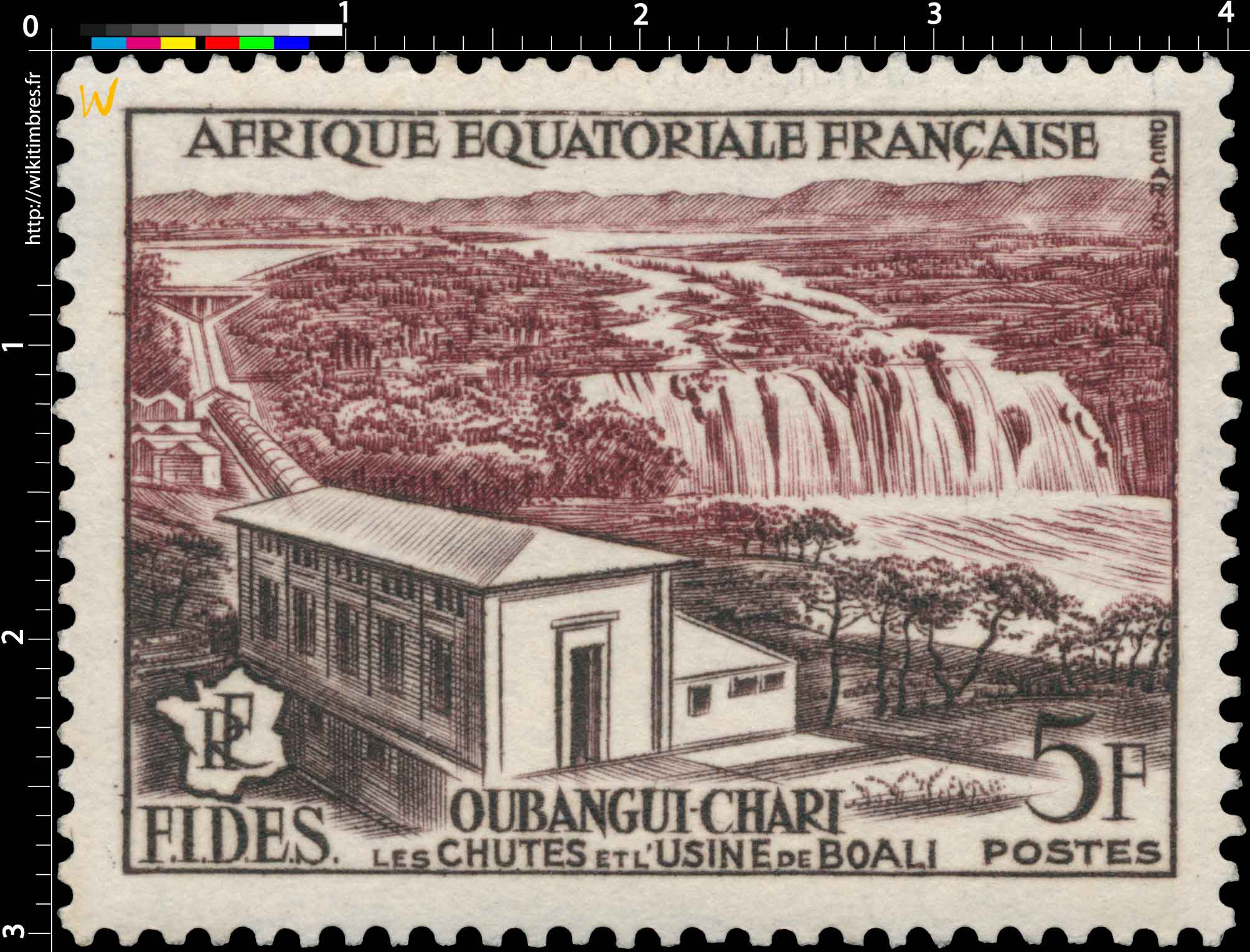 Oubangui-Chari les chutes de l usine de Boali F.I.D.S