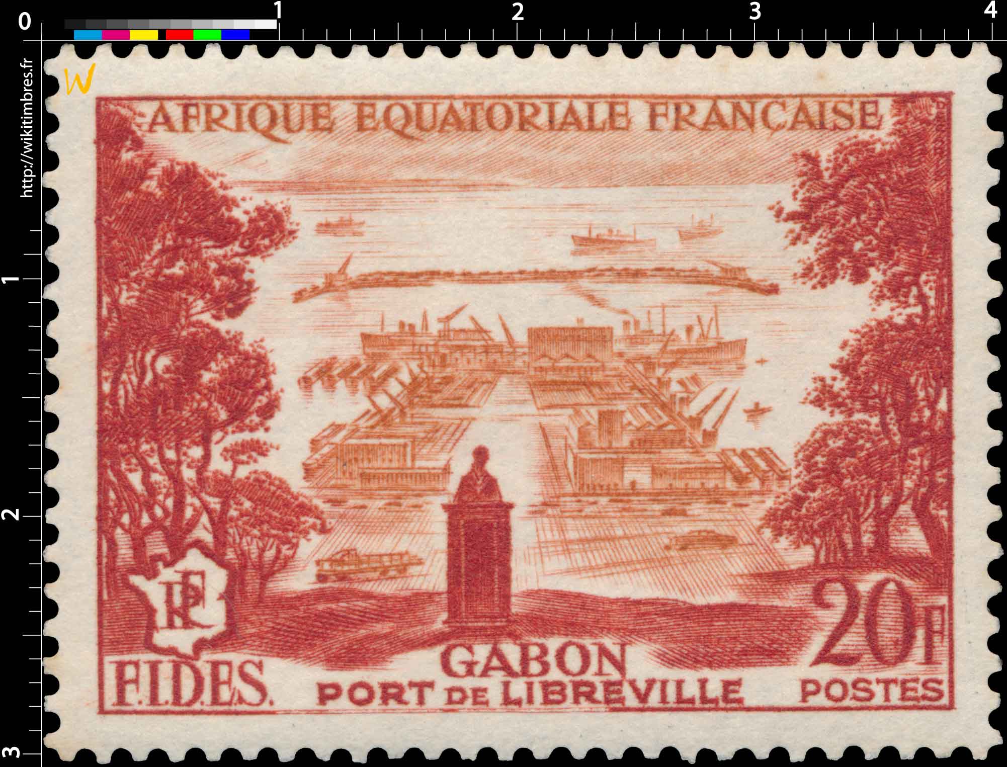 Gabon Port de Libreville Afrique Équatoriale Française F.I.D.E.S
