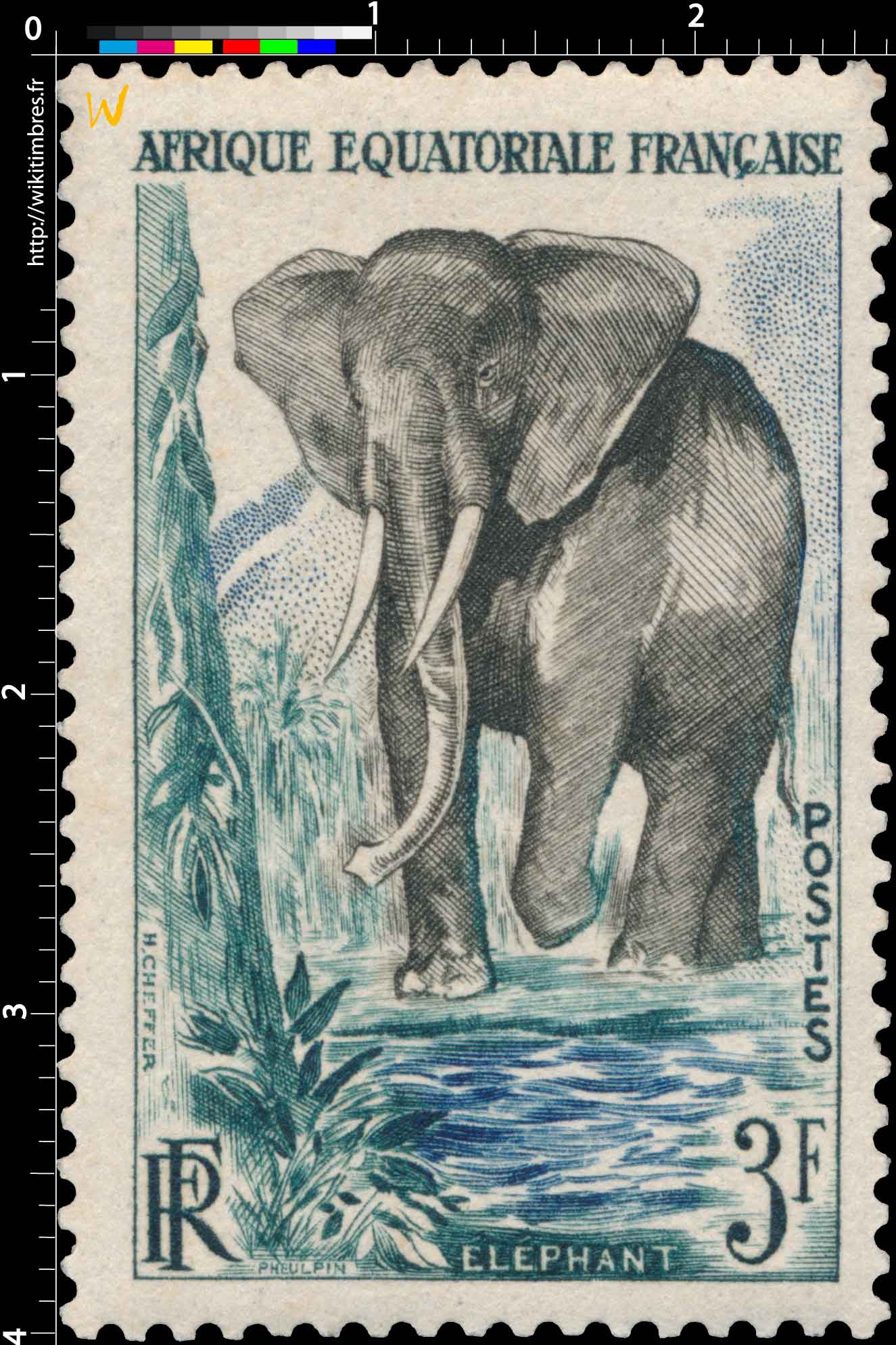 Éléphant Afrique Équatoriale Française