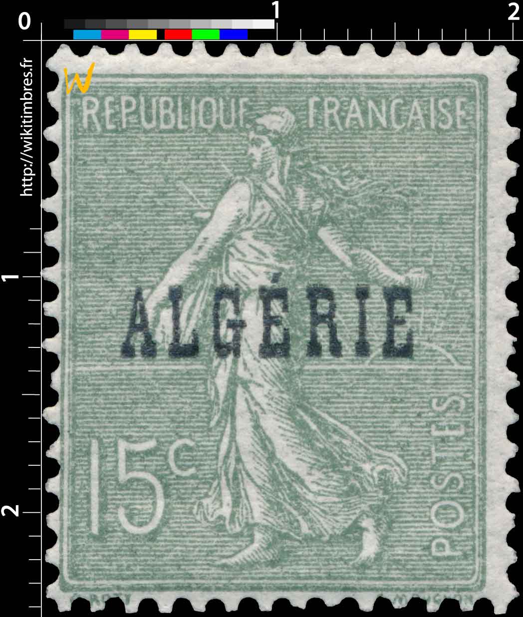 Algérie - Type Semeuse lignée
