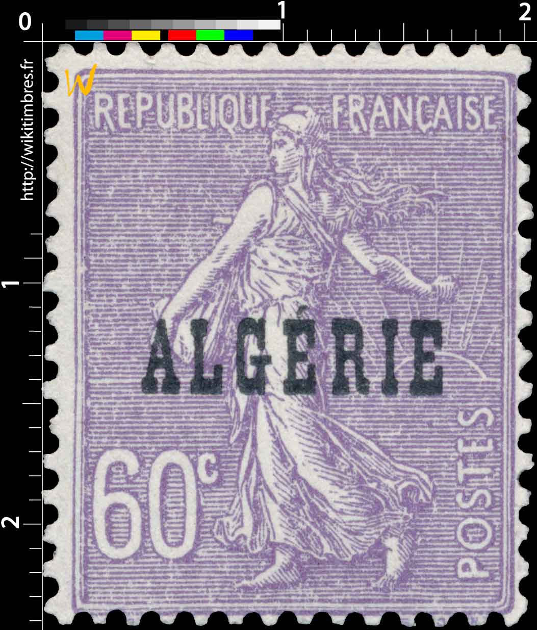 Algérie - Type Semeuse lignée