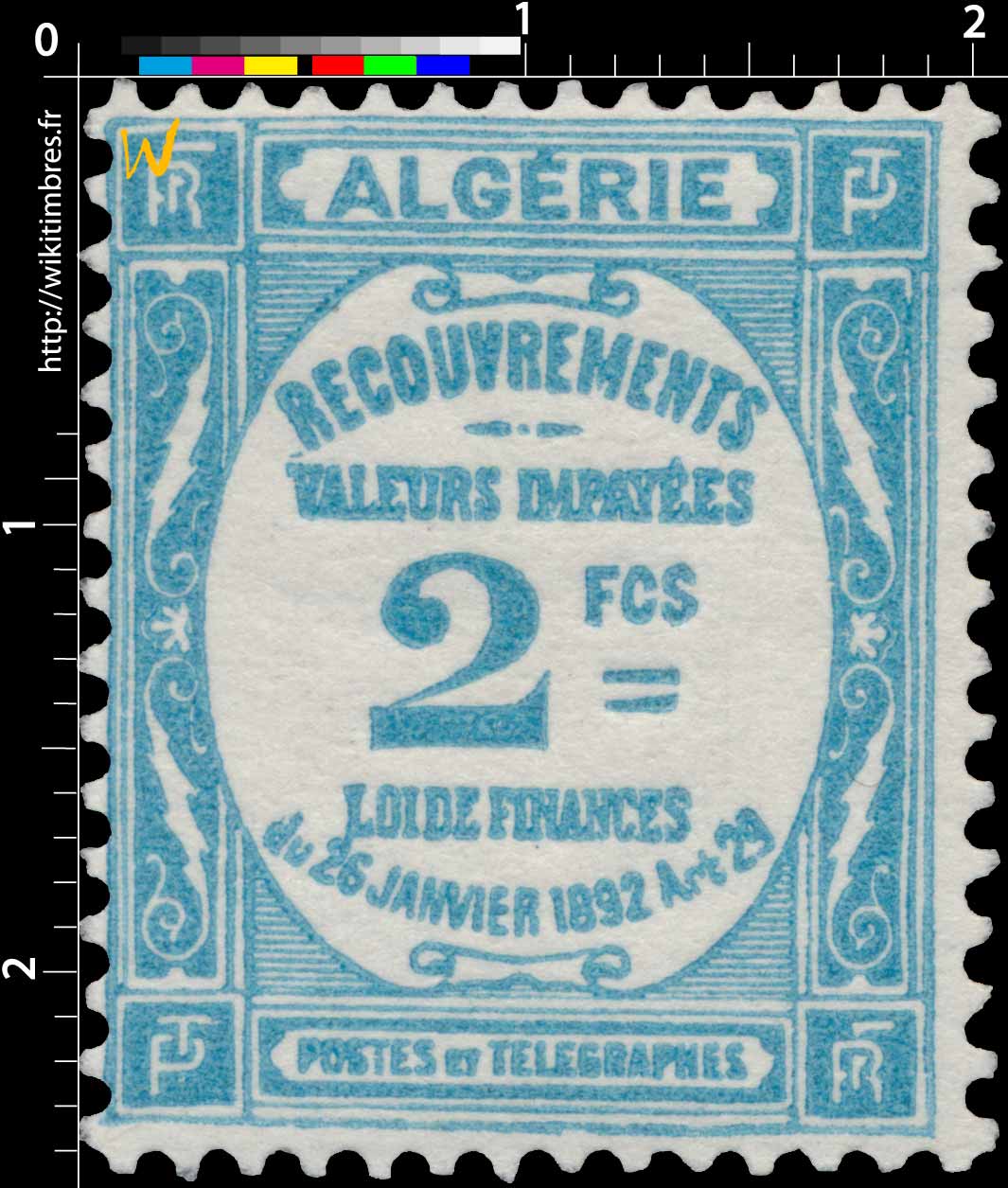 Algérie - Type Recouvrements