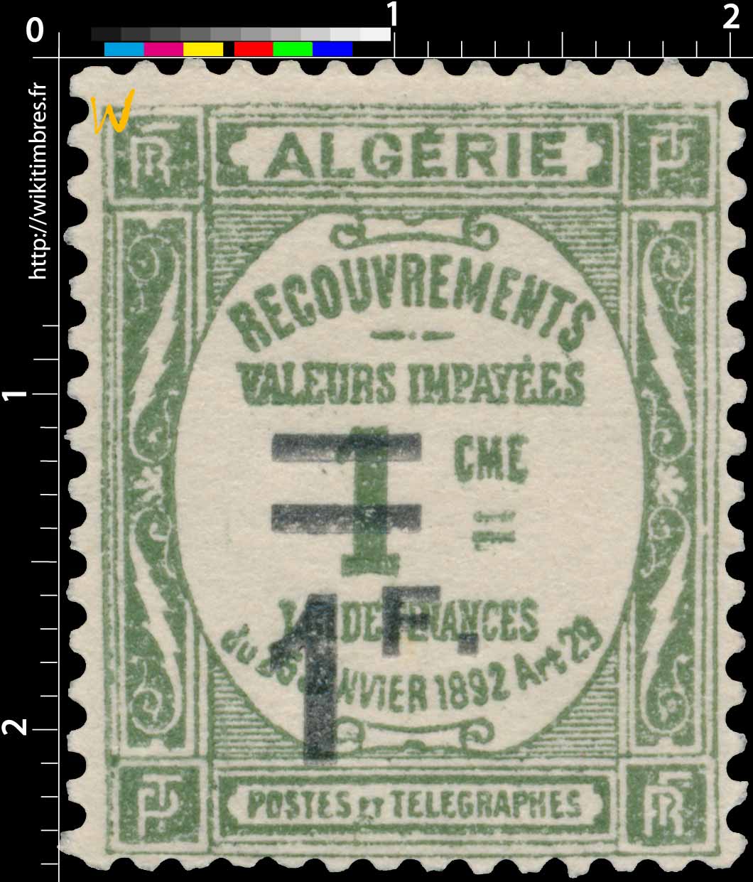 Algérie - Type Recouvrements