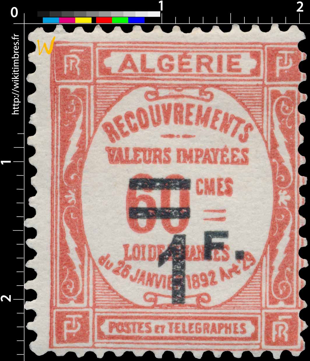 Algérie - Type Recouvrements
