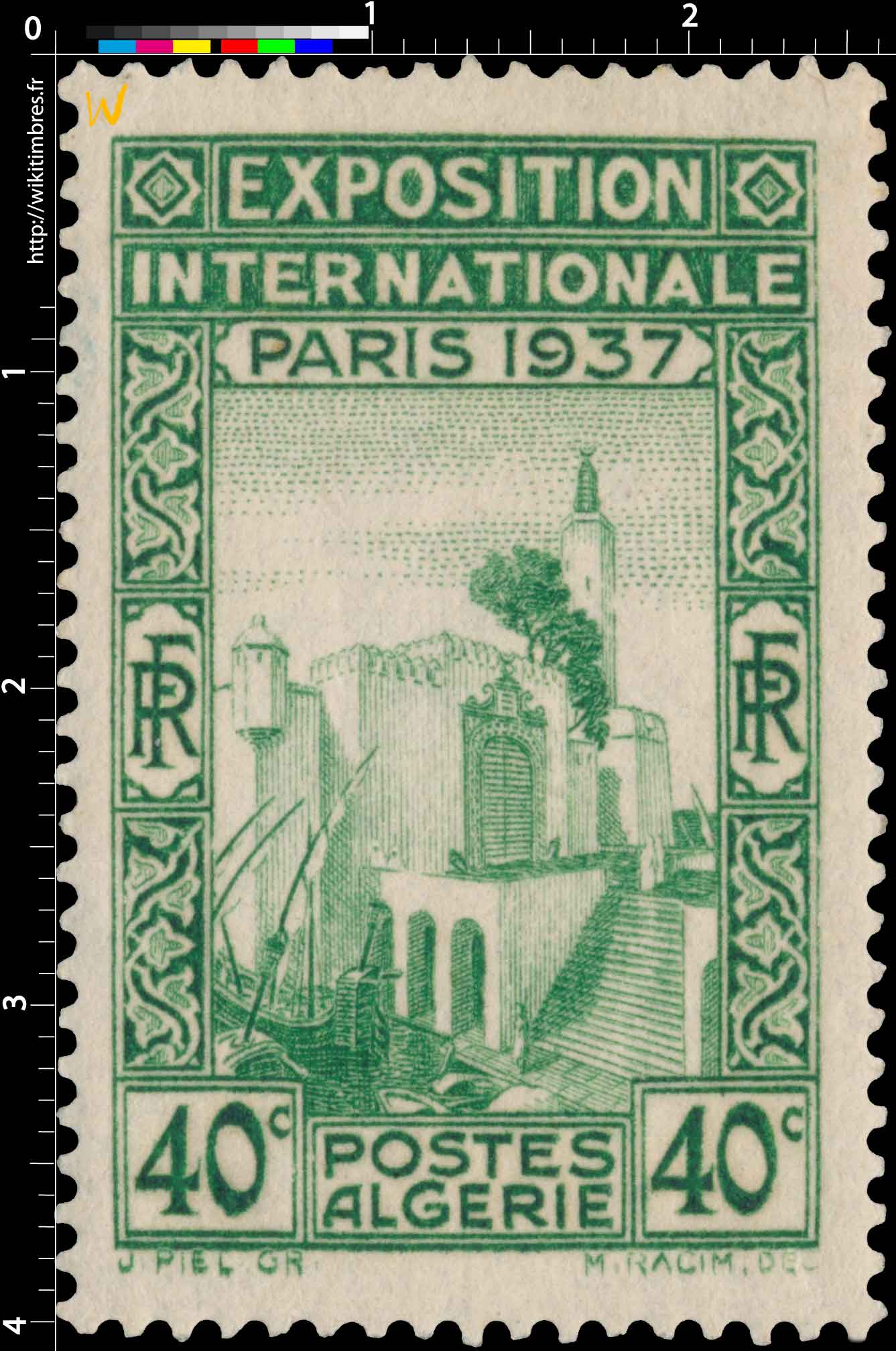 Algérie - Exposition  internationale Paris 1937
