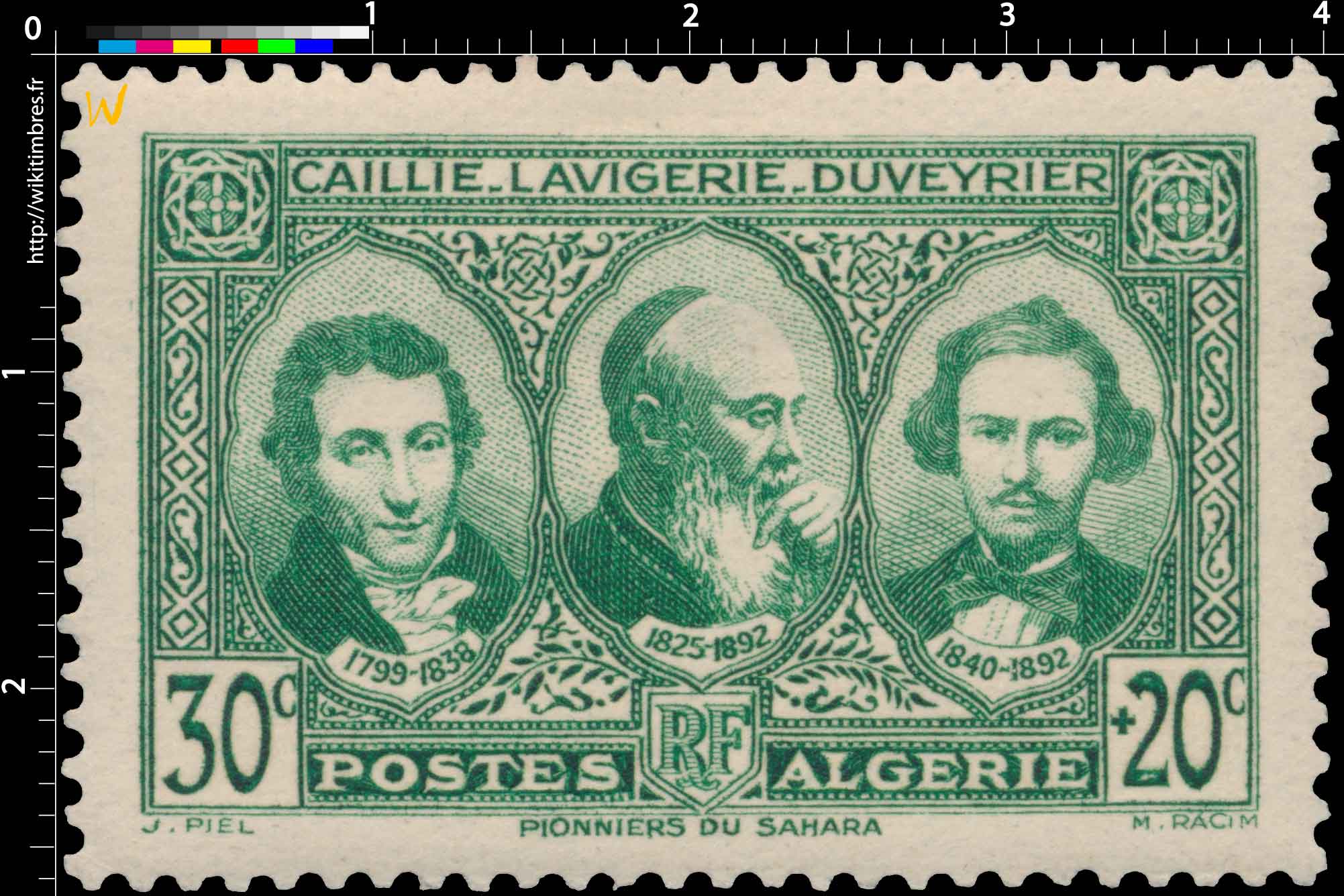 Algérie - Caillié, Lavigerie et Duveyrier