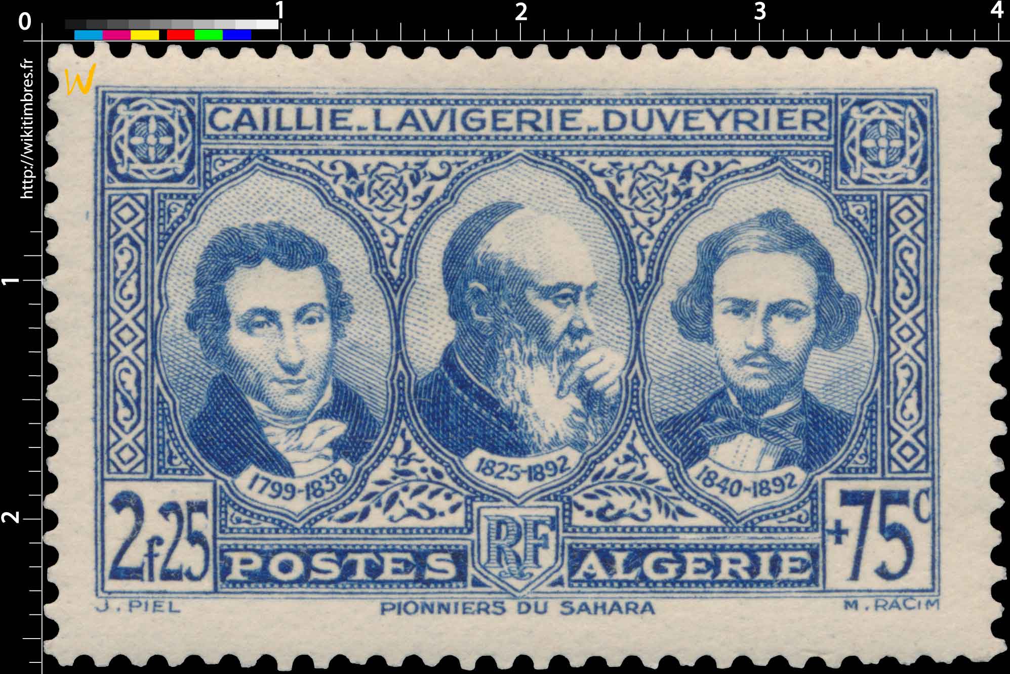Algérie - Caillié, Lavigerie et Duveyrier