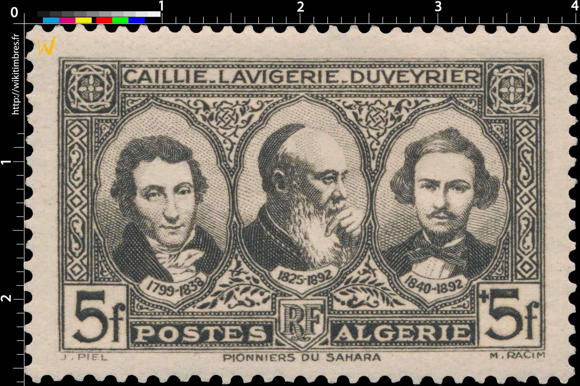 Algérie - Caillié, Lavigerie et Duveyrier