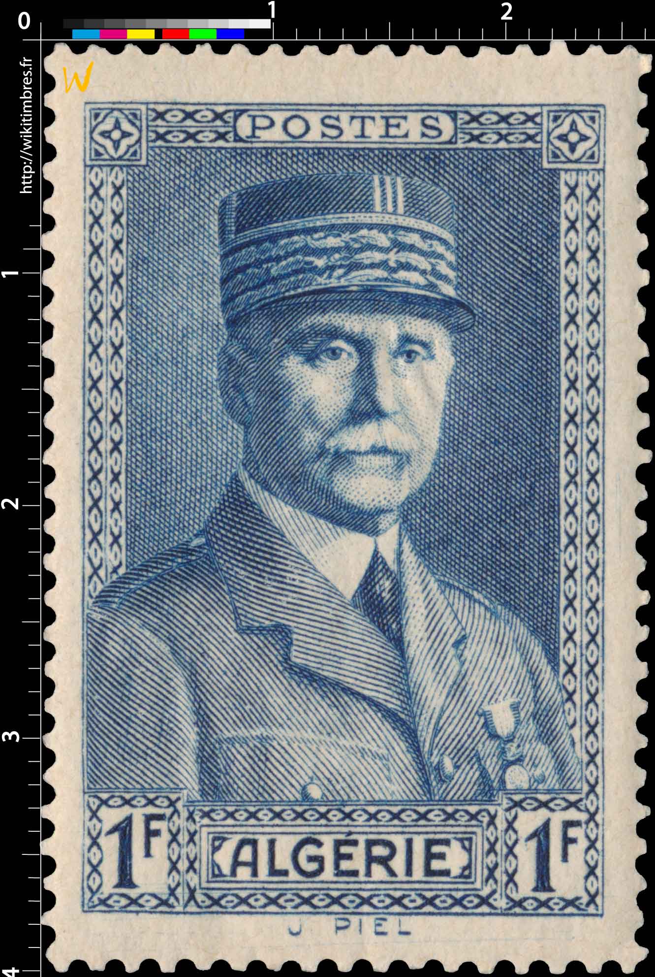 Algérie - Effigie du Maréchal Pétain