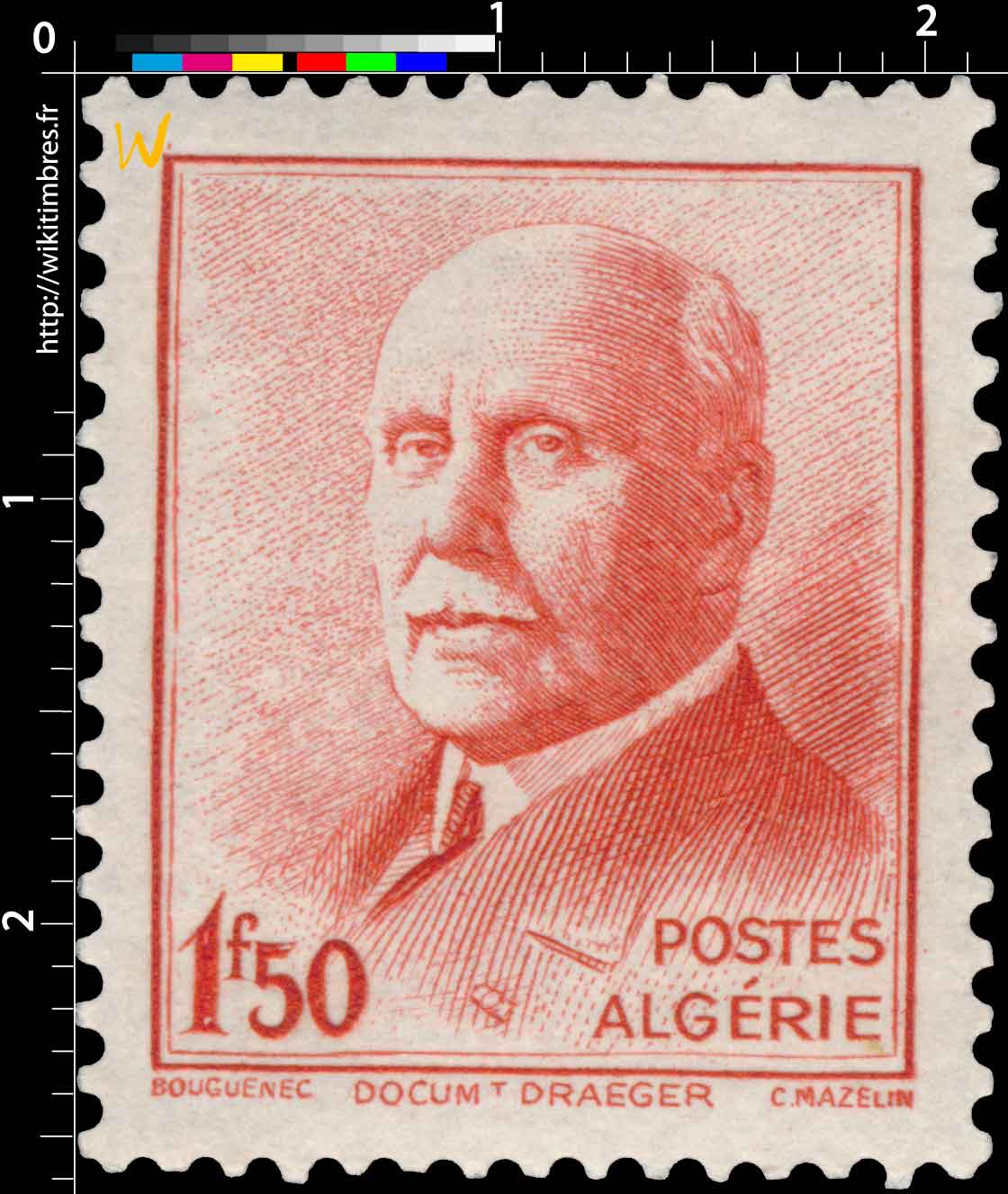 Algérie - Effigie du Maréchal Pétain
