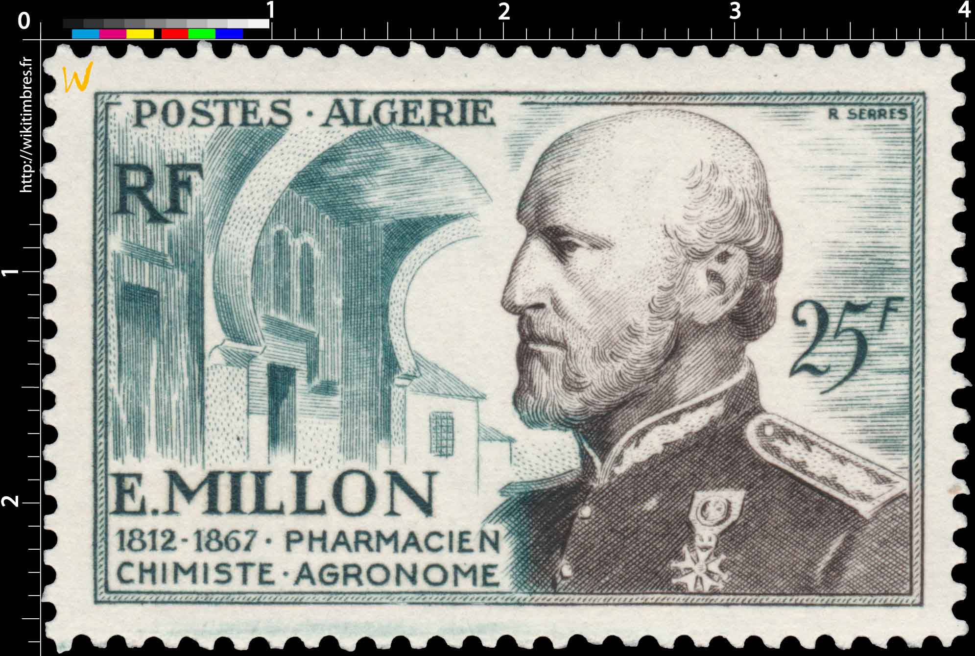 Algérie -  E Millon 1812 - 1867 Pharmacien chimiste agronome
