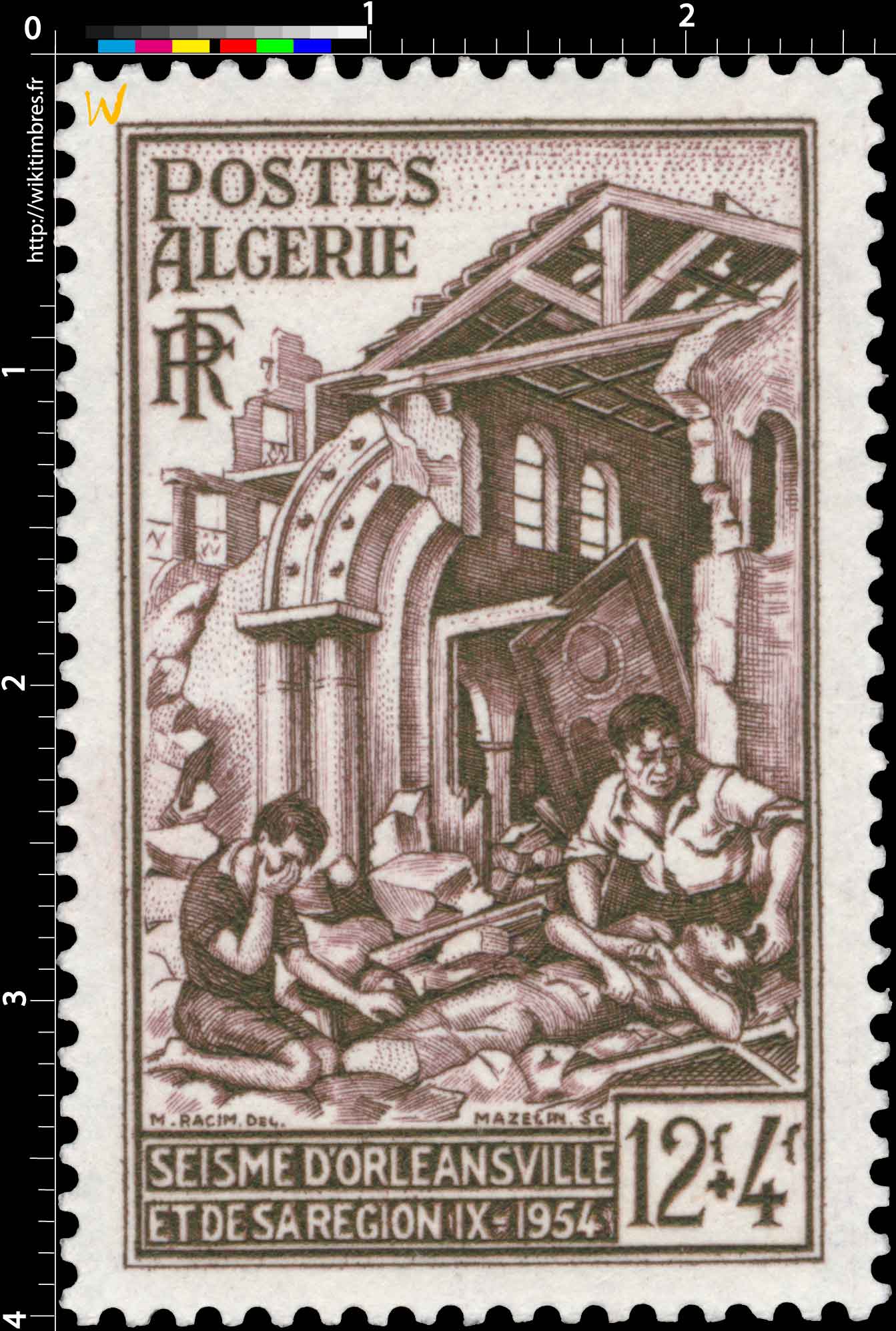 Algérie - Séisme d'Orléansville et de sa région 1954