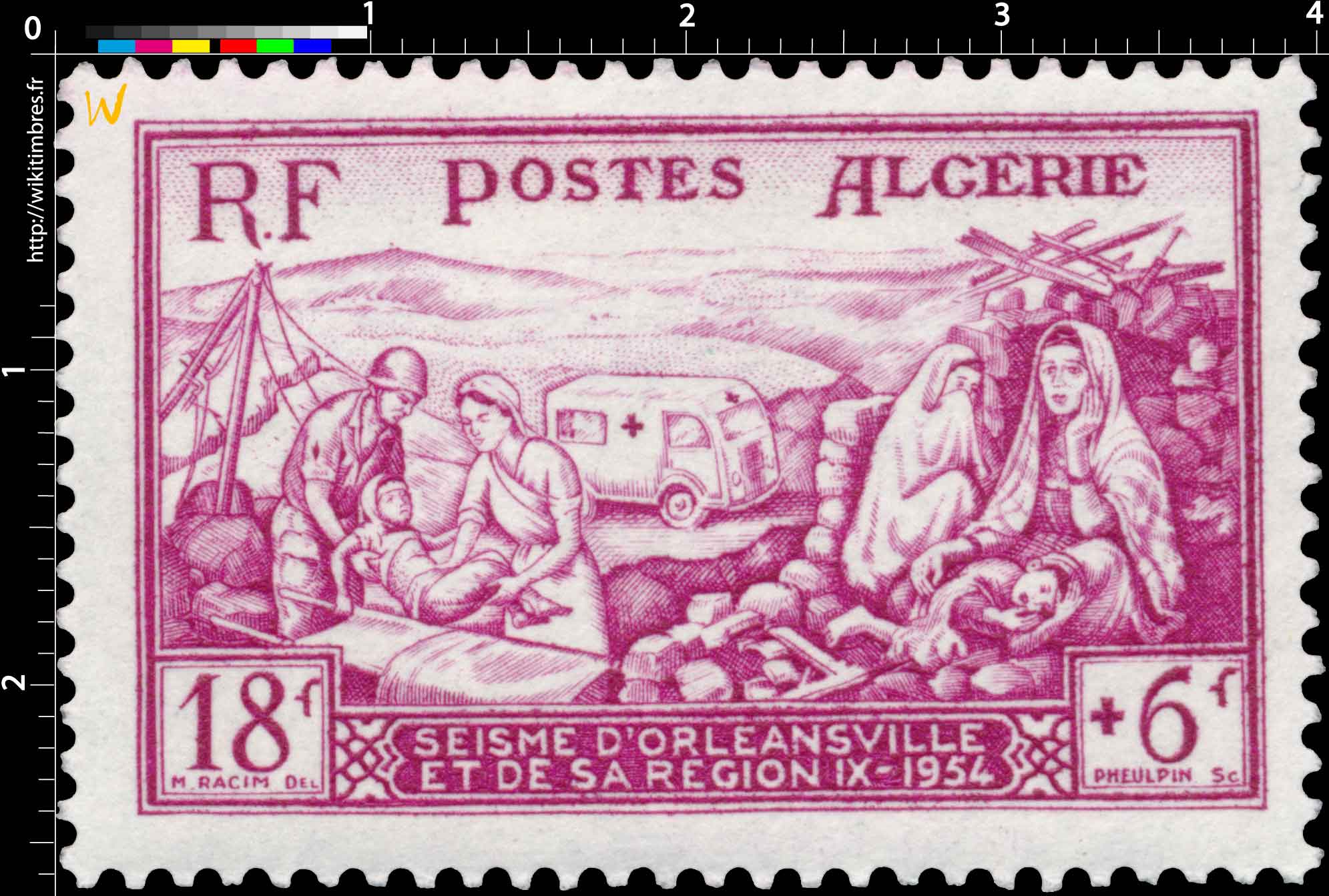 Algérie - Séisme d'Orléansville et de sa région 1954