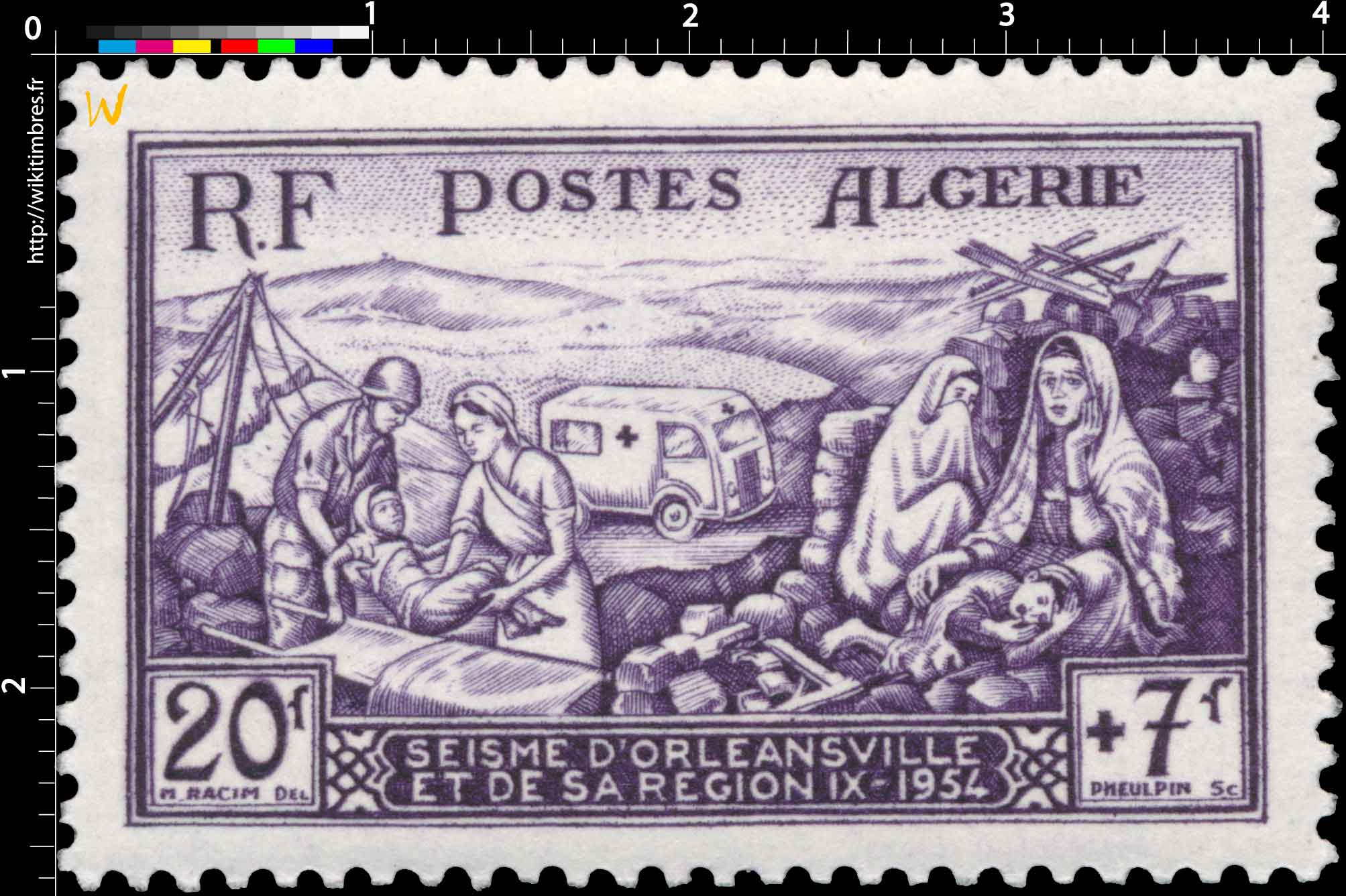 Algérie - Séisme d'Orléansville et de sa région 1954