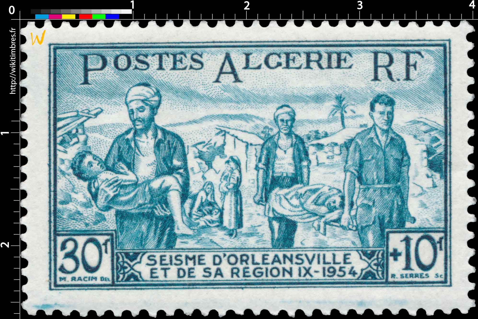 Algérie - Séisme d'Orléansville et de sarégion 1954