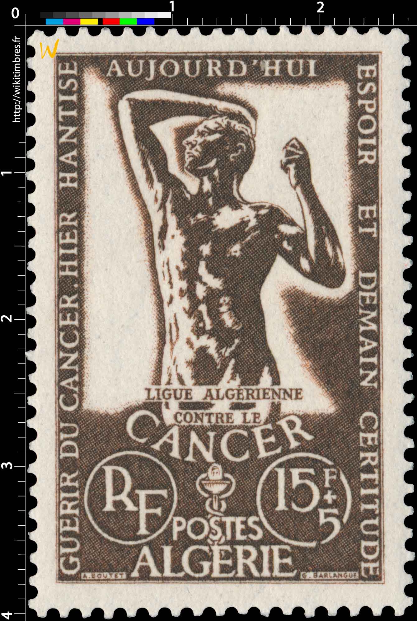 Algérie - Journée du timbre 1956 F. de Tassis