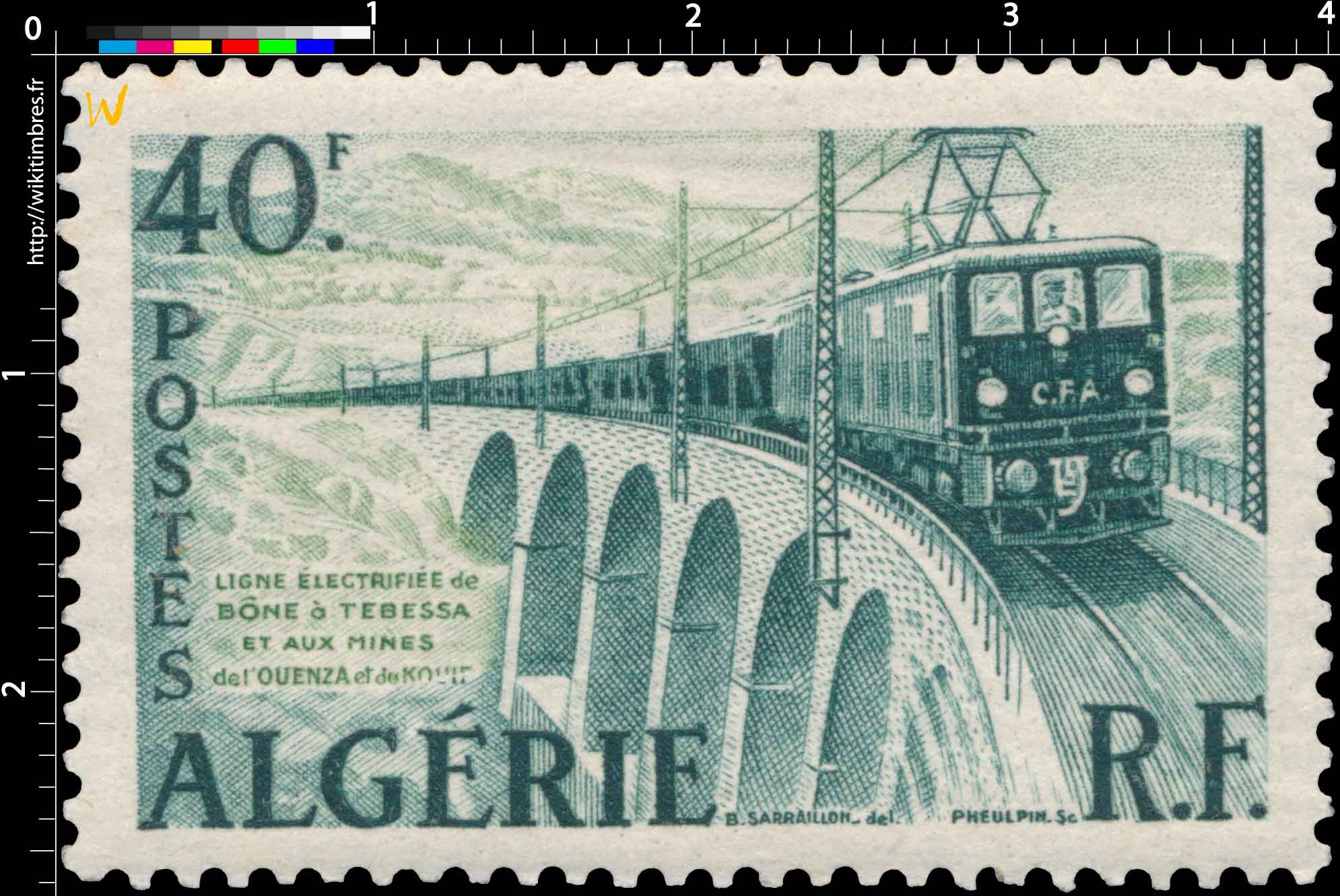 Algérie - Ligne électrifiée de Bône à Tebessa et aux mines del Ouenza du Kouif