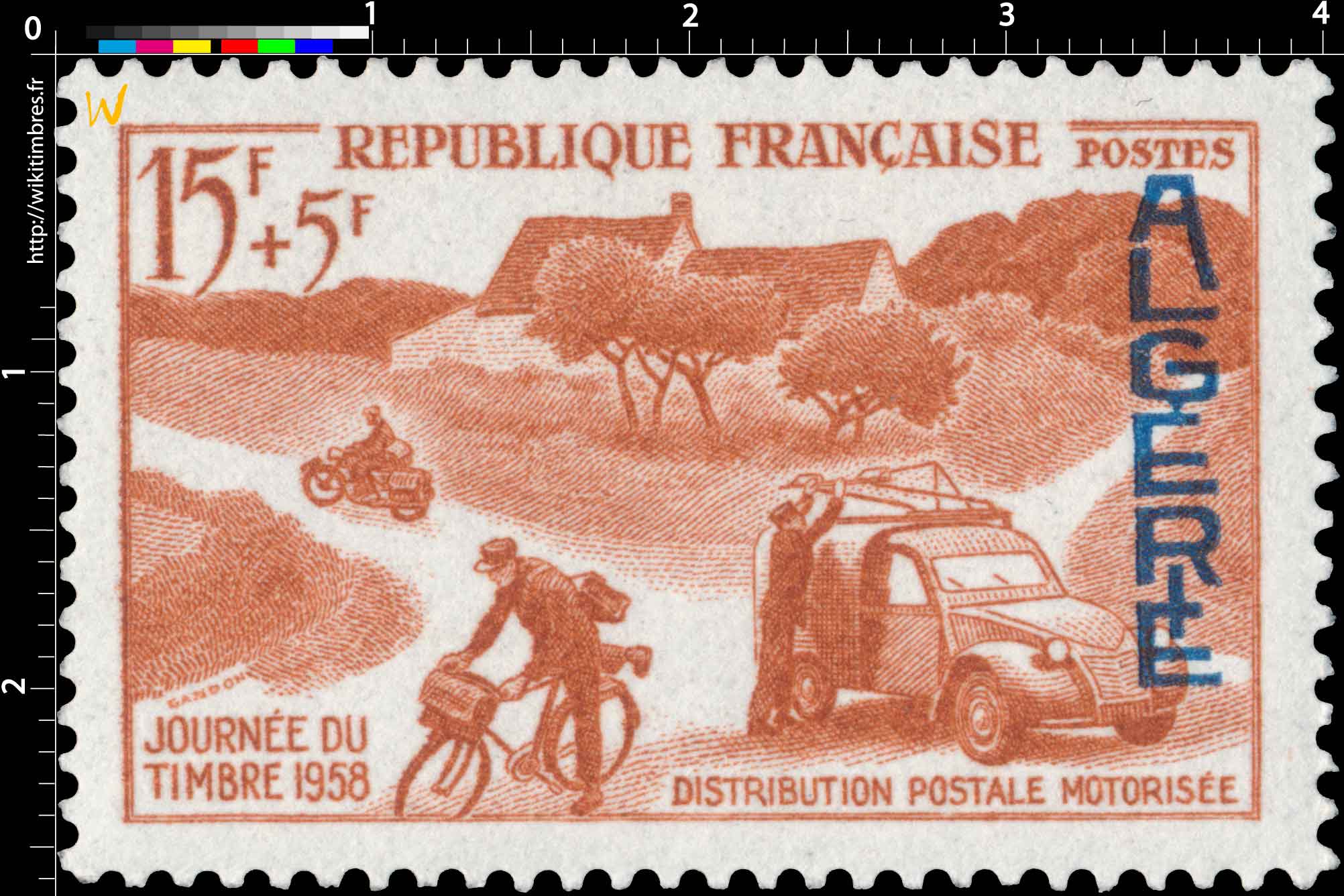 Algérie - Journée du Timbre 1958
