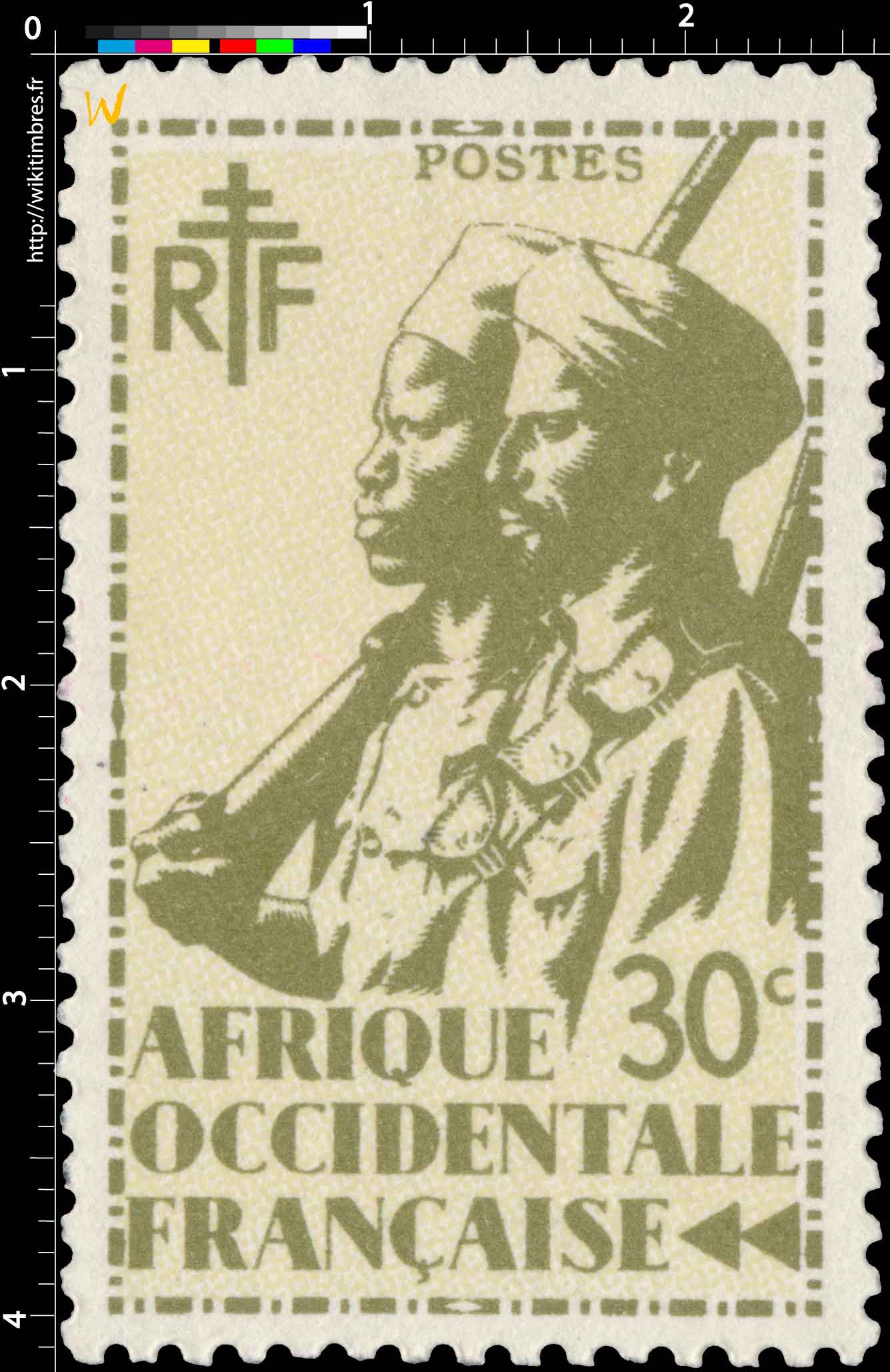 Afrique Occidentale Française - type tirailleur Sénégalais et cavalier Maure