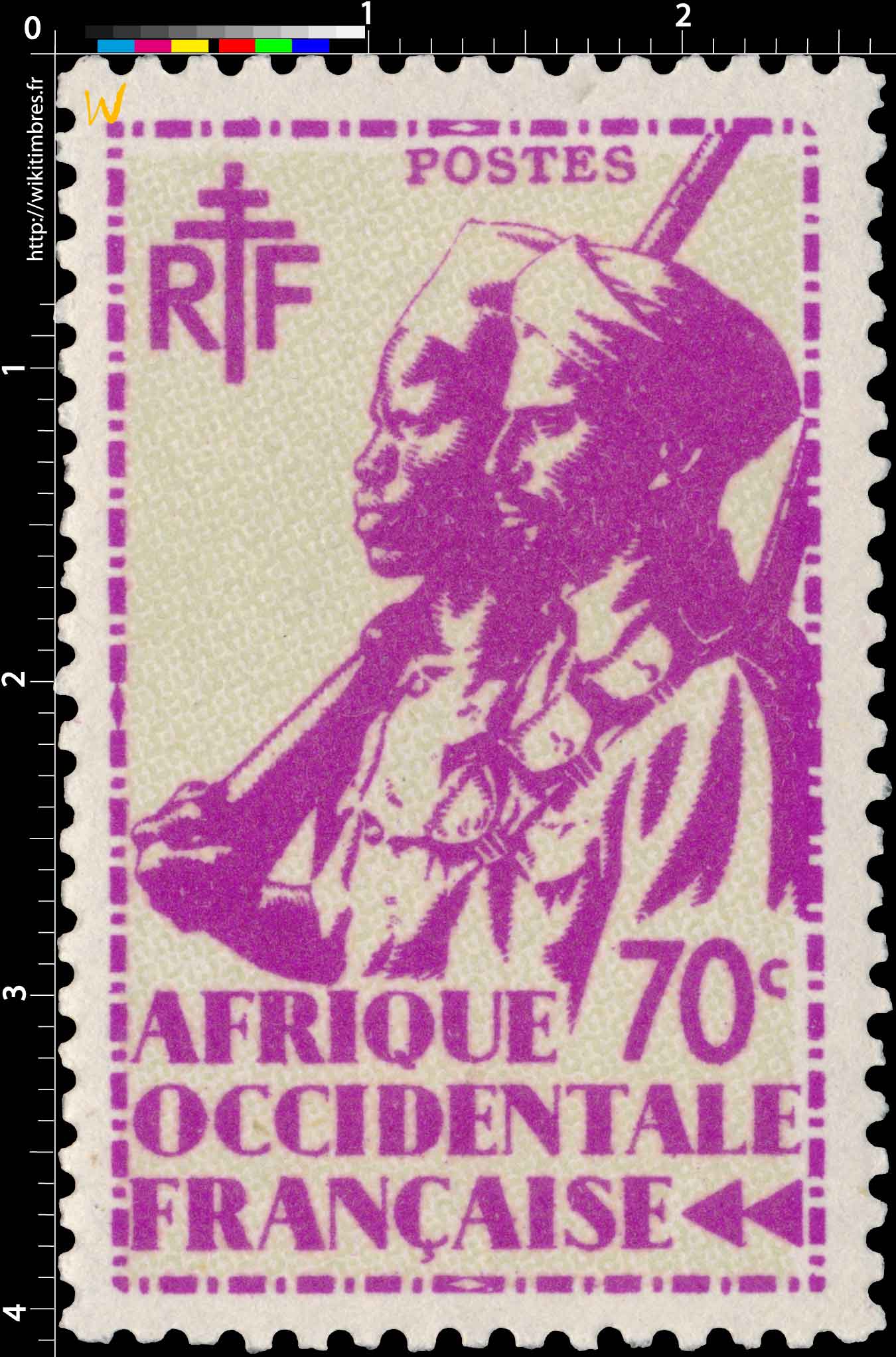  Afrique Occidentale Française - type tirailleur Sénégalais et cavalier Maure