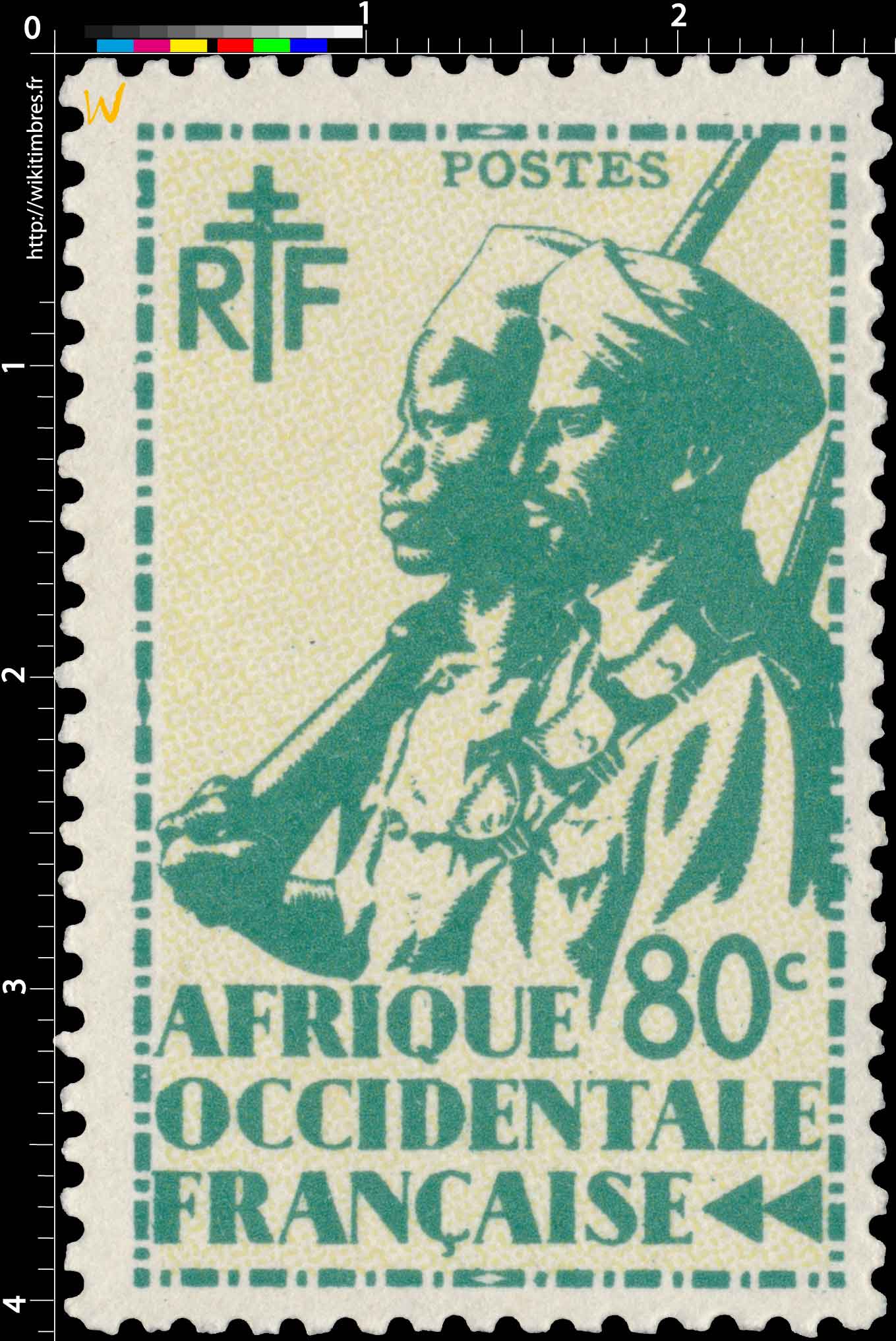  Afrique Occidentale Française - type tirailleur Sénégalais et cavalier Maure