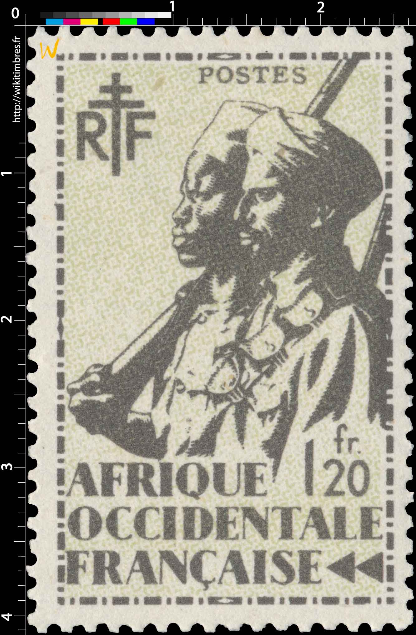  Afrique Occidentale Française - type tirailleur Sénégalais et cavalier Maure