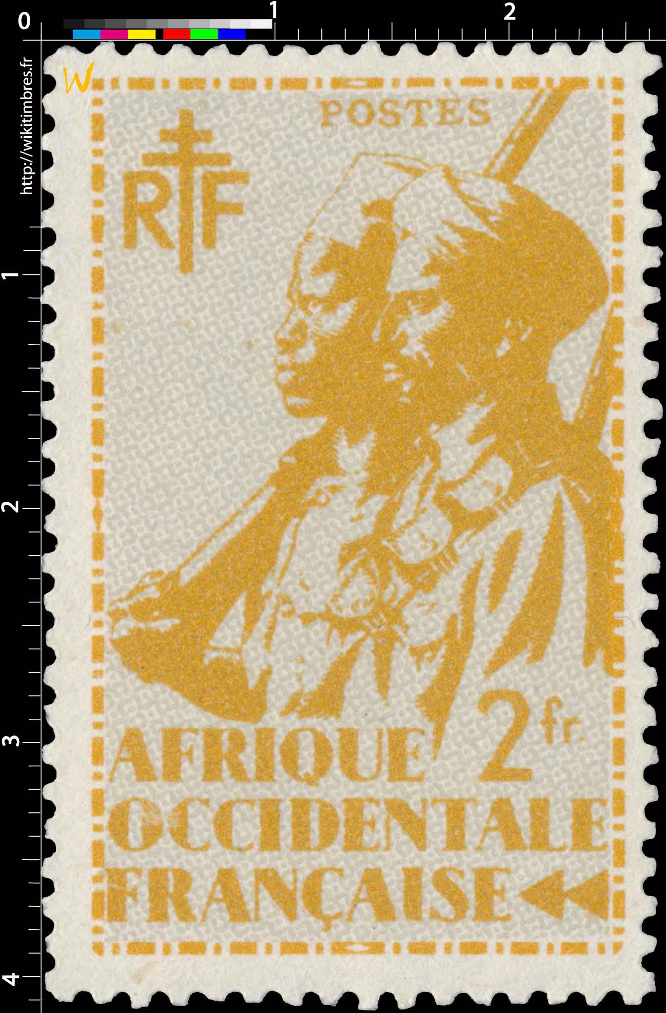 Afrique Occidentale Française - type tirailleur Sénégalais et cavalier Maure