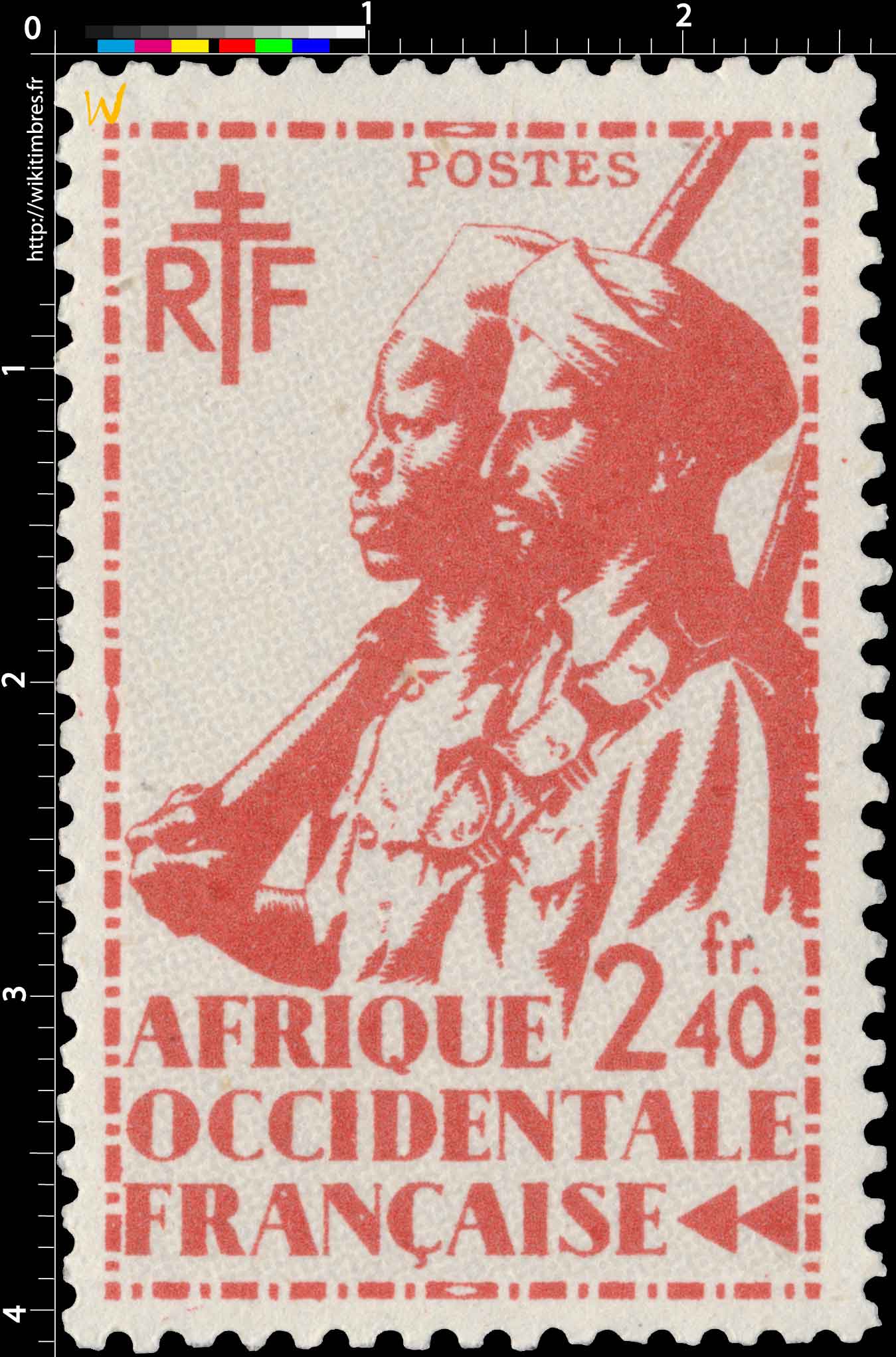 Afrique Occidentale Française - type tirailleur Sénégalais et cavalier Maure