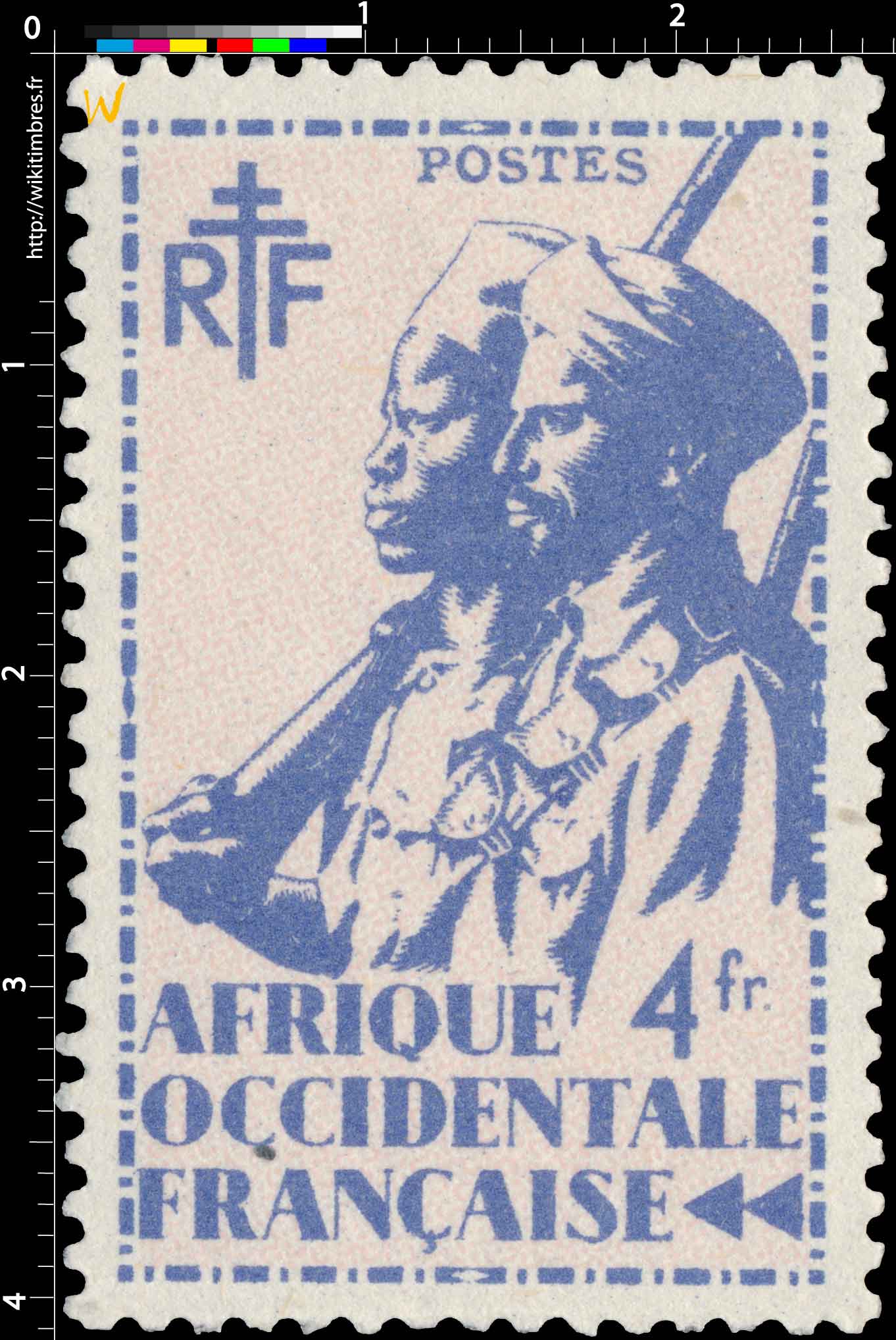 Afrique Occidentale Française - type tirailleur Sénégalais et cavalier Maure