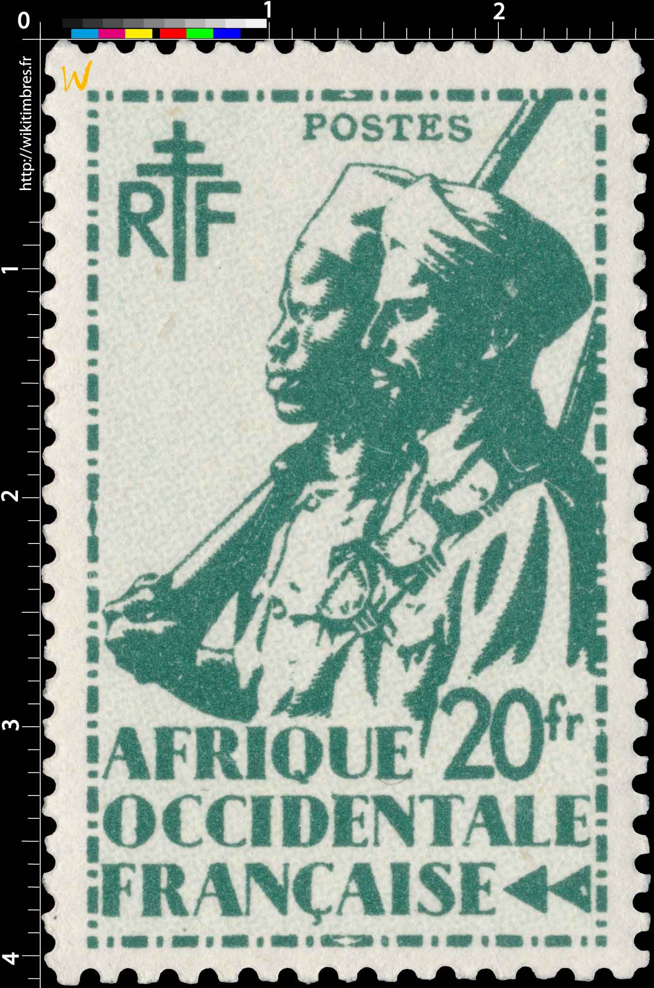 Afrique Occidentale Française - type tirailleur Sénégalais et cavalier Maure