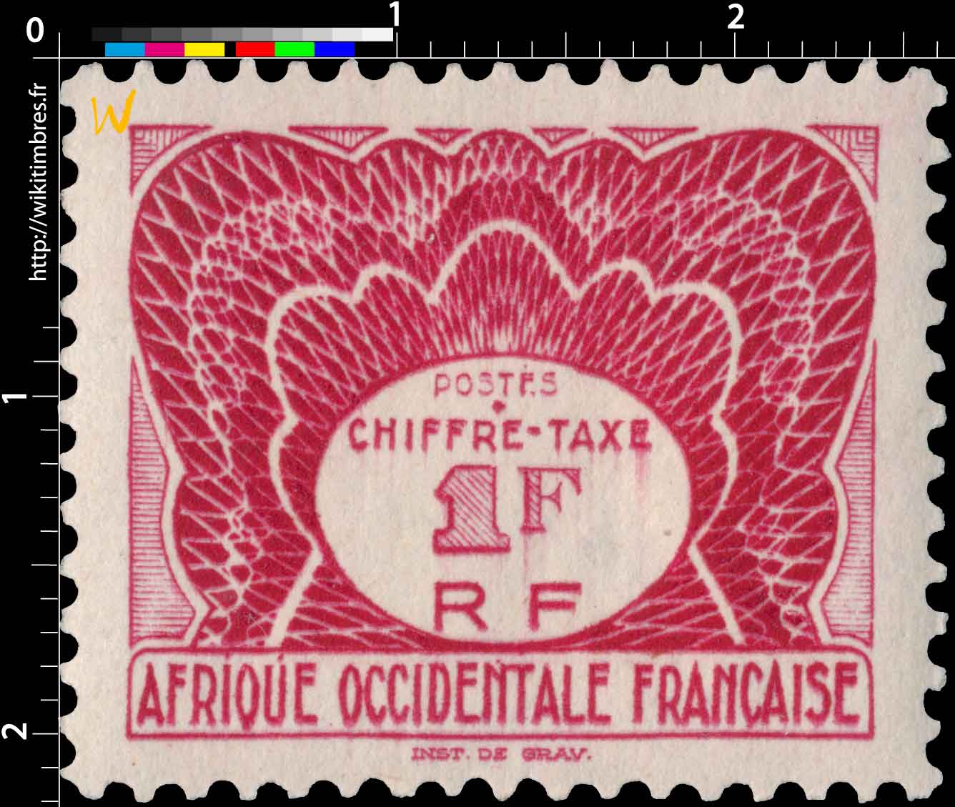 Afrique Occidentale Française - Chiffre Taxe